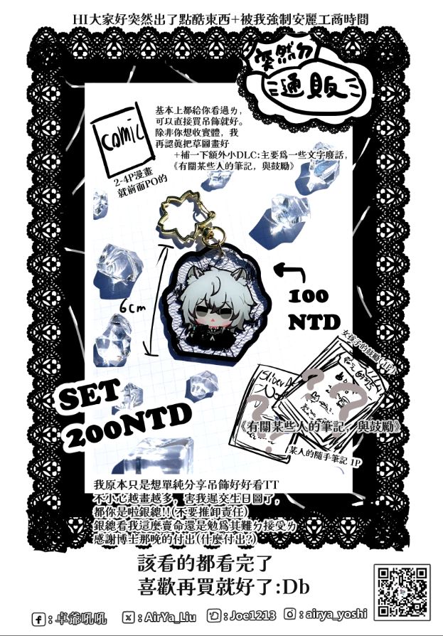 銀灰銀蔥黑蕾絲壓克力版