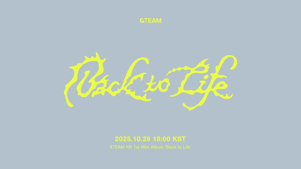 【韓通應募團】＆TEAM 1st KR MINI ALBUM「Back to life」