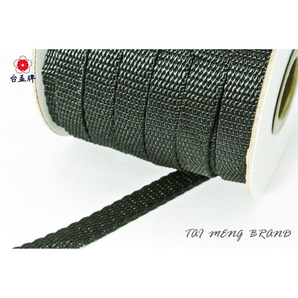 台孟牌 尼龍 水壺帶 10mm 黑色 白色（扁織帶、手提繩、包裝帶、DIY、布飾、打包帶、手工藝、綁繩、耐用、編織材料）
