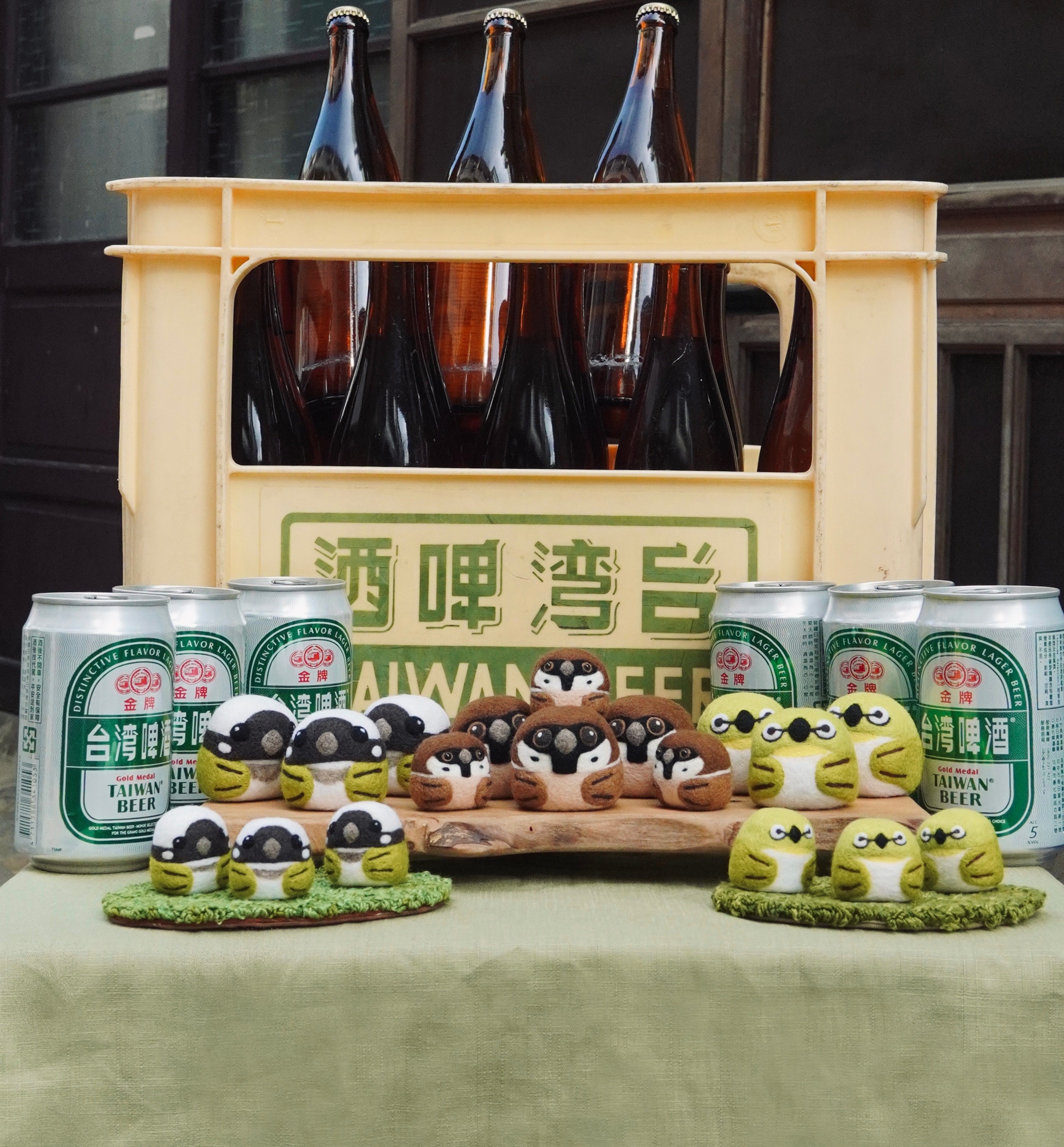 圓圓啤酒肚羊毛氈擺飾