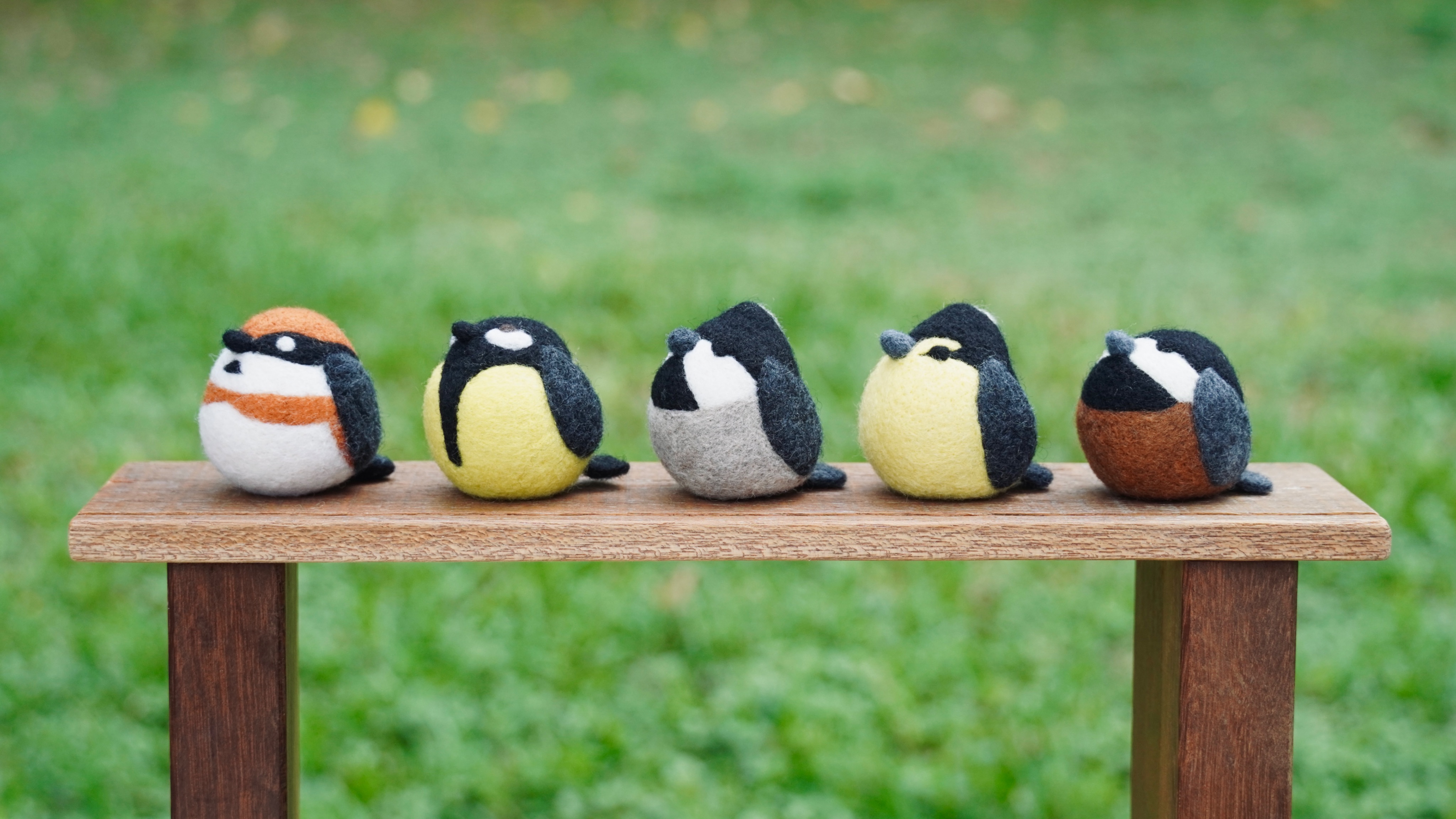 空靈鳥羊毛氈擺飾（山雀篇）