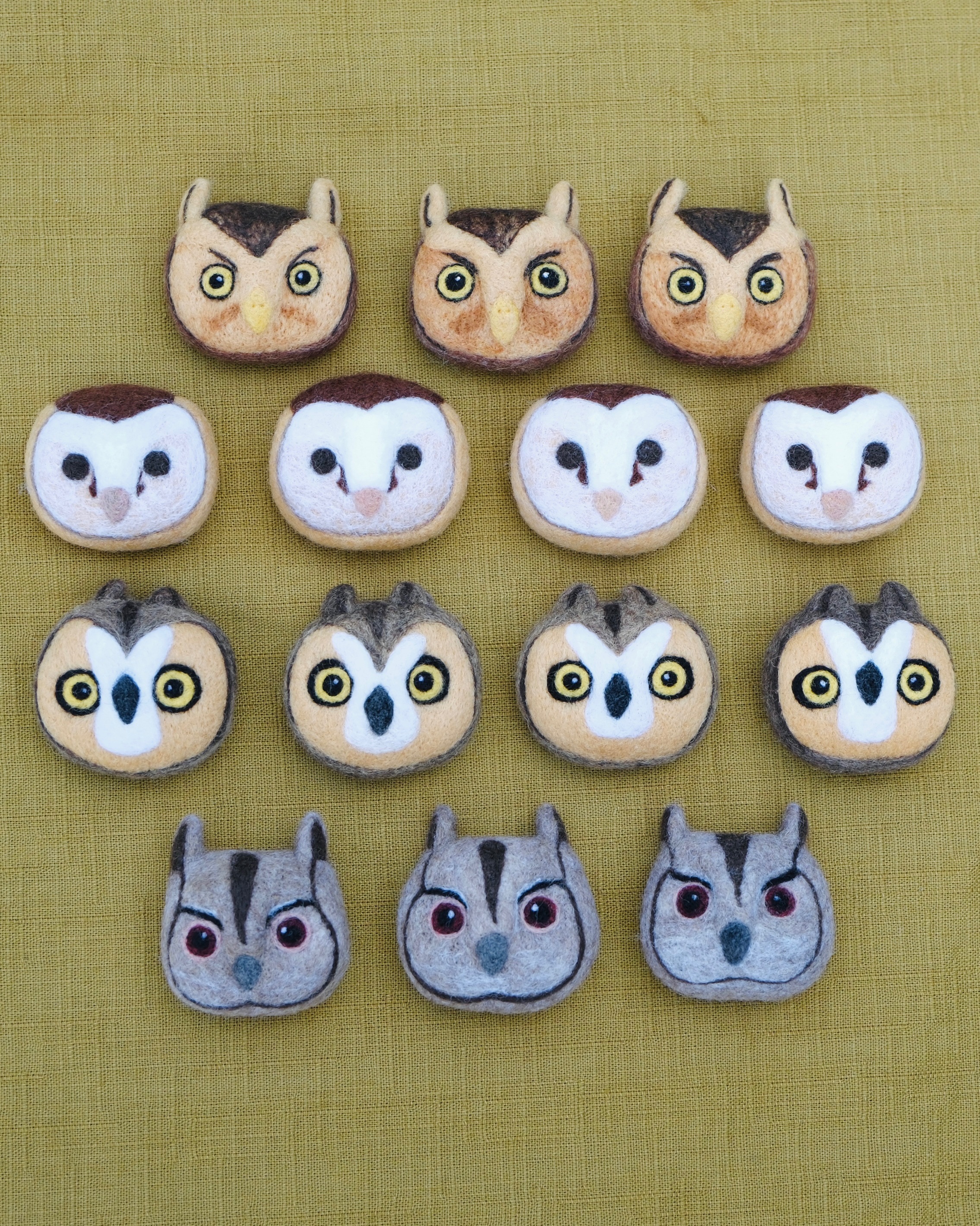 鷹式小點胸針 貓頭鷹篇