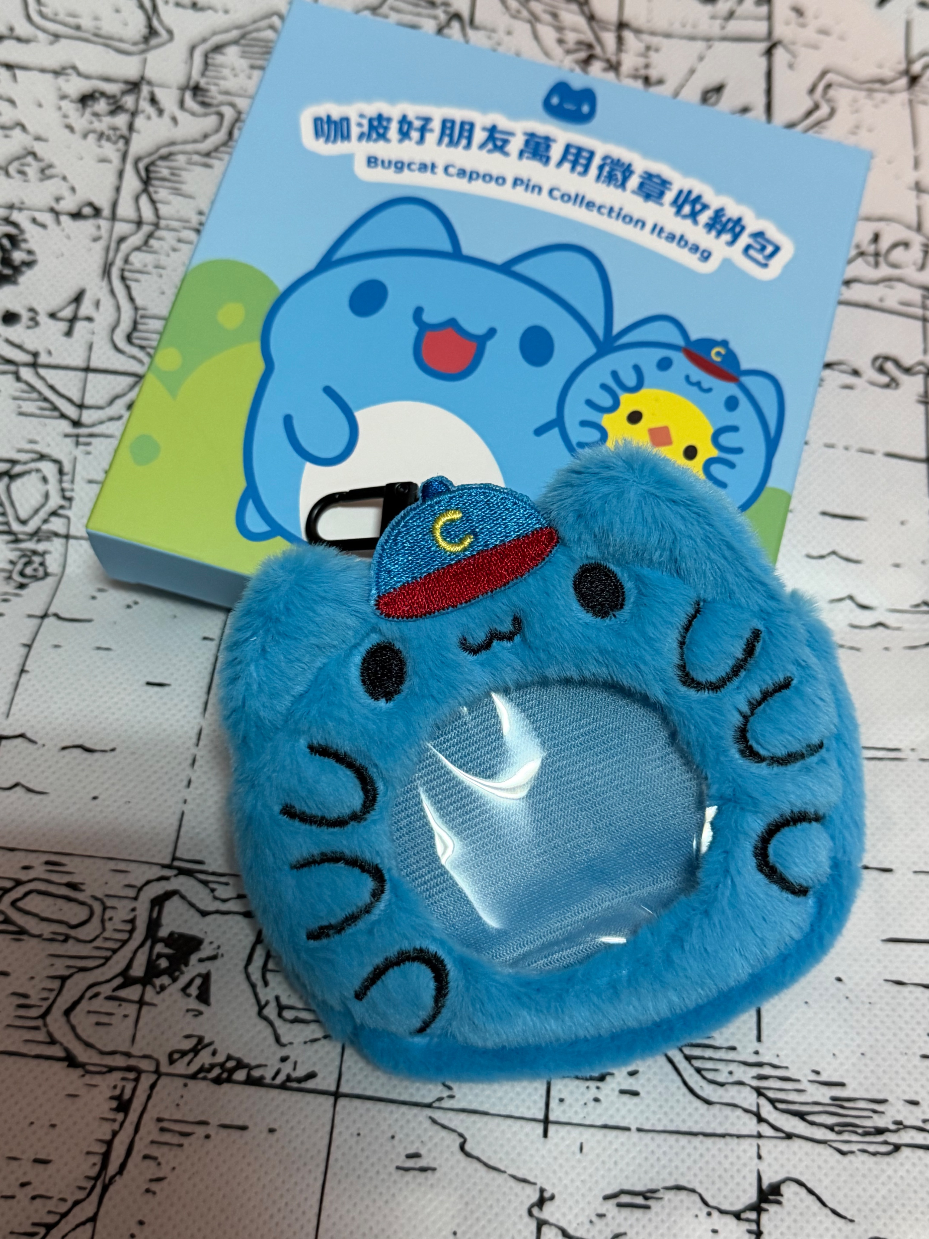 咖波好朋友萬用徽章收納包-經典咖波