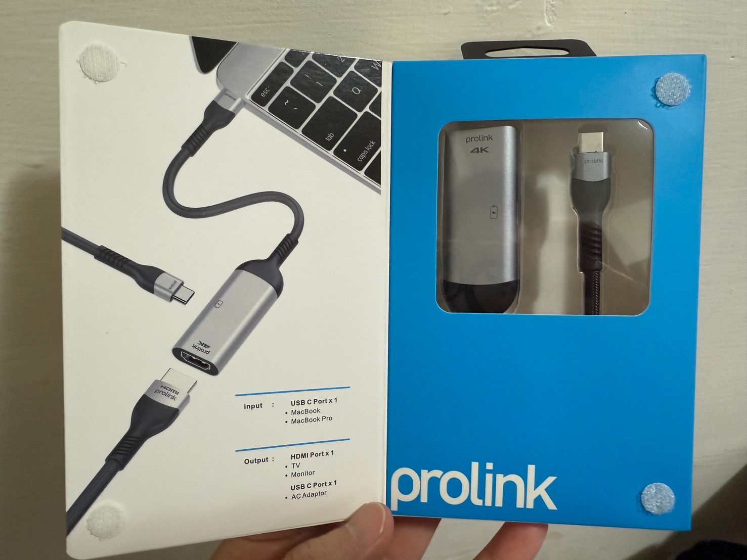 全新未拆 USB-C TO HDMI ADAPTOR - PROLINK 支援4K+60W PD充電
