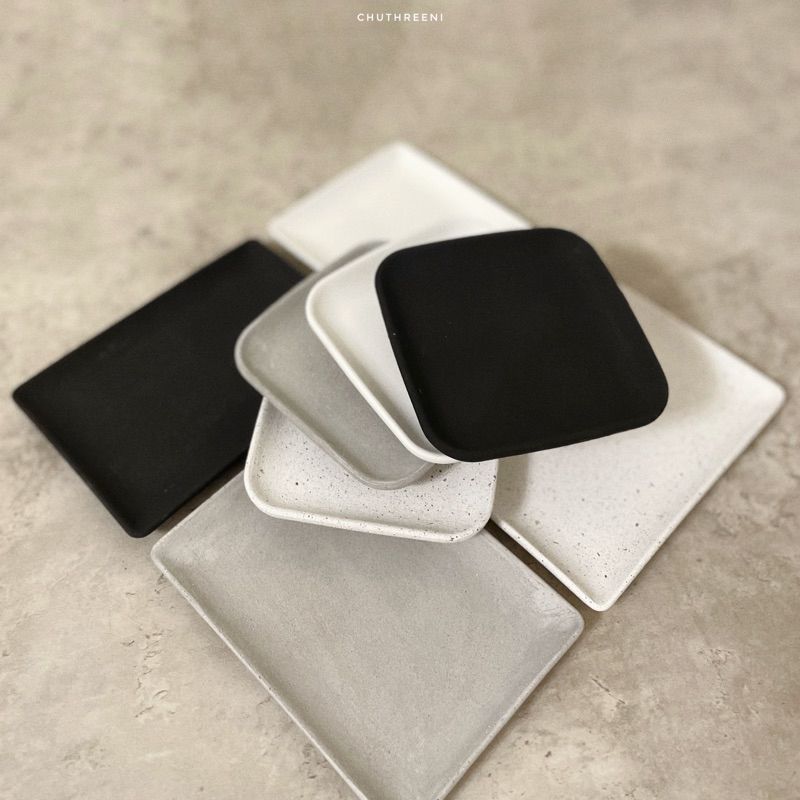 ■:10cm /水泥飾品盤 飾品收納盤 鑰匙置物