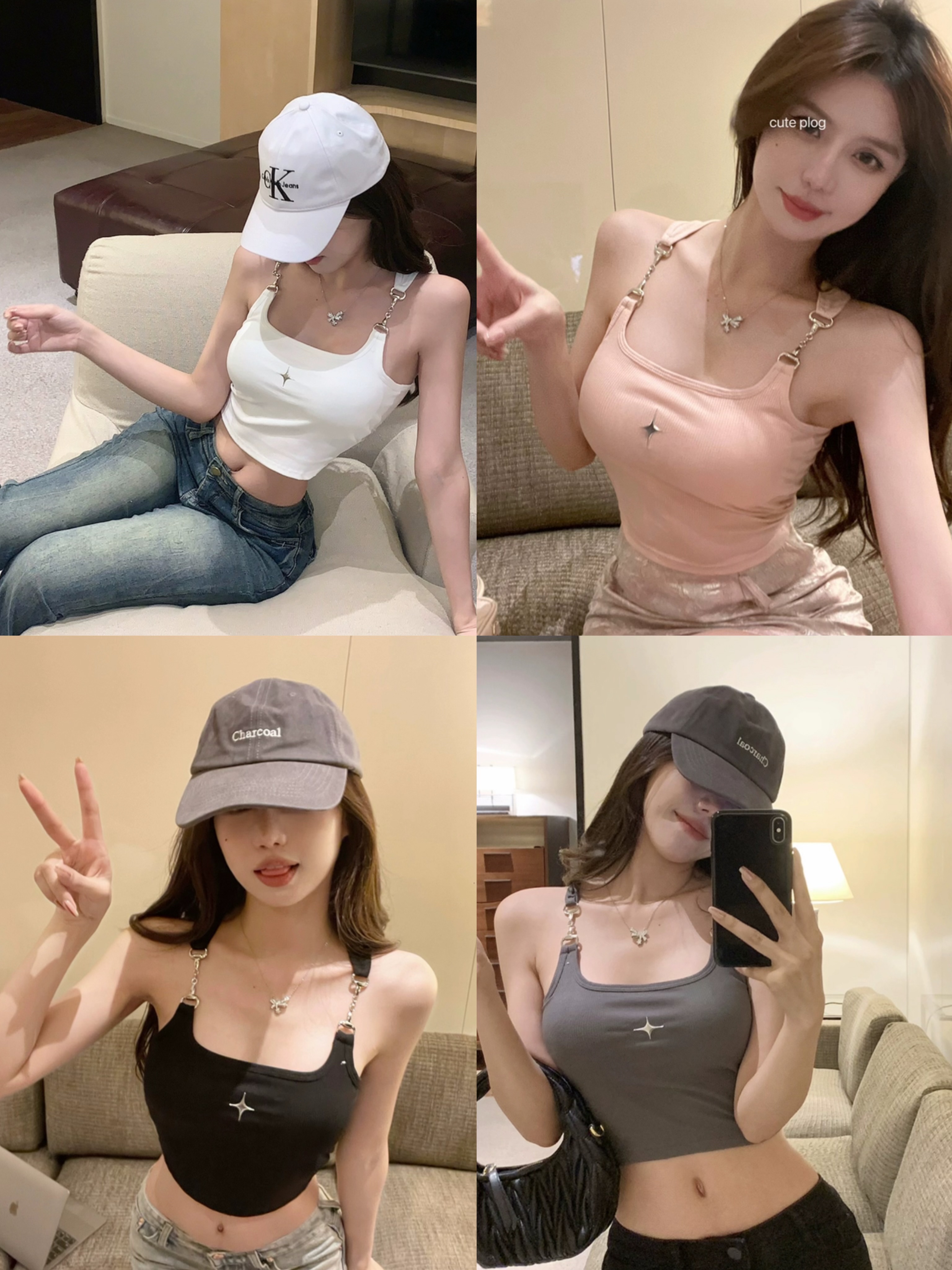 辣妹風內搭別緻吊帶女夏季新款設計感修身百搭小眾露臍背心上衣潮