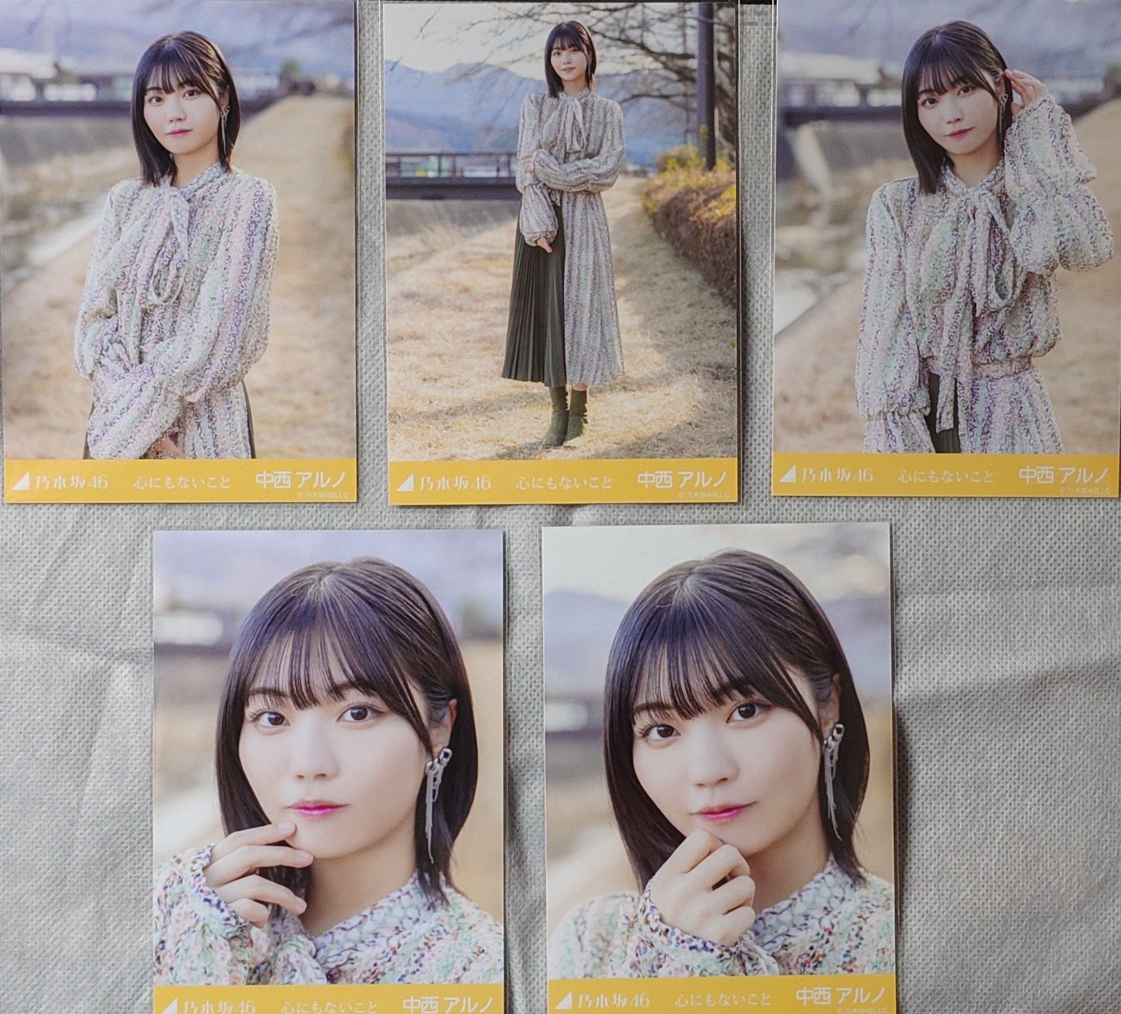 （多款）五期生 中西阿魯諾 生寫真