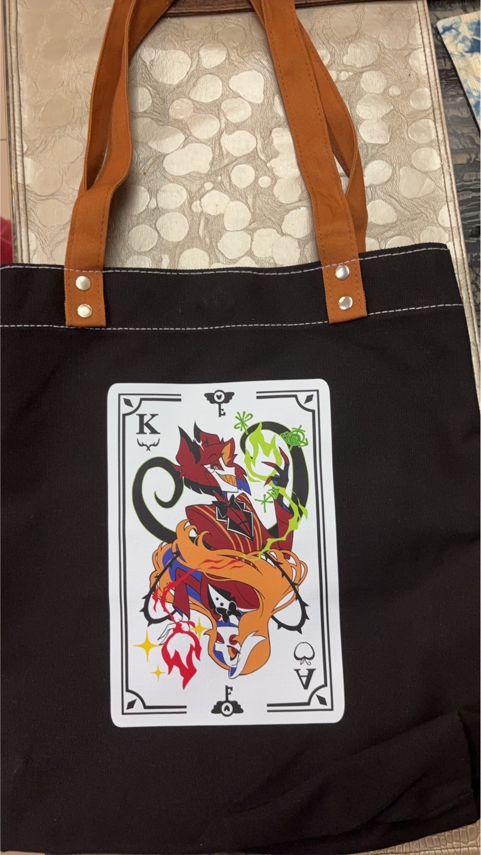 阿拉查撲克牌帆布袋