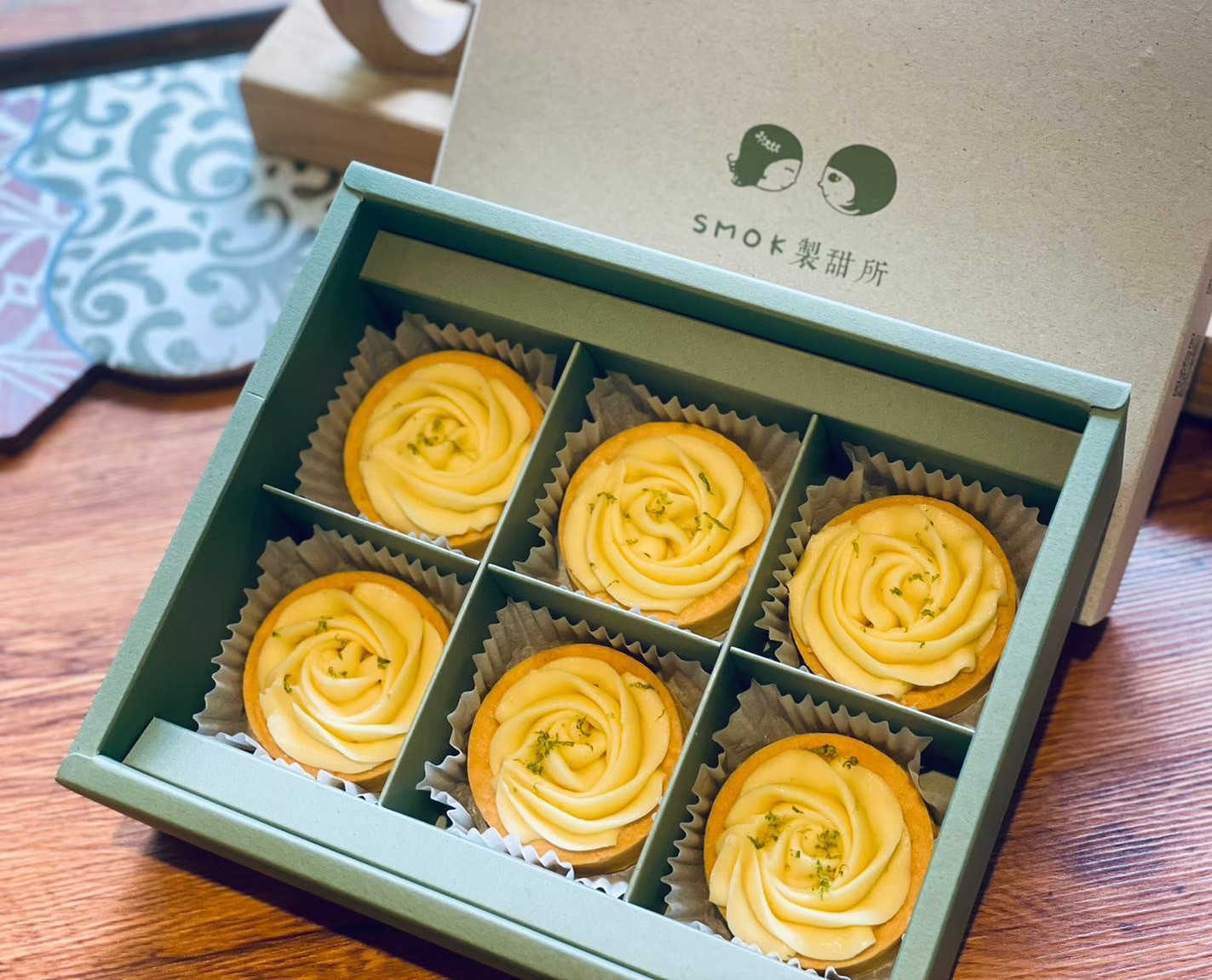 手工玫瑰檸檬塔（蛋奶素）