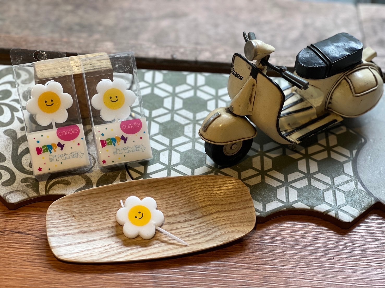 可愛小雛菊蠟燭