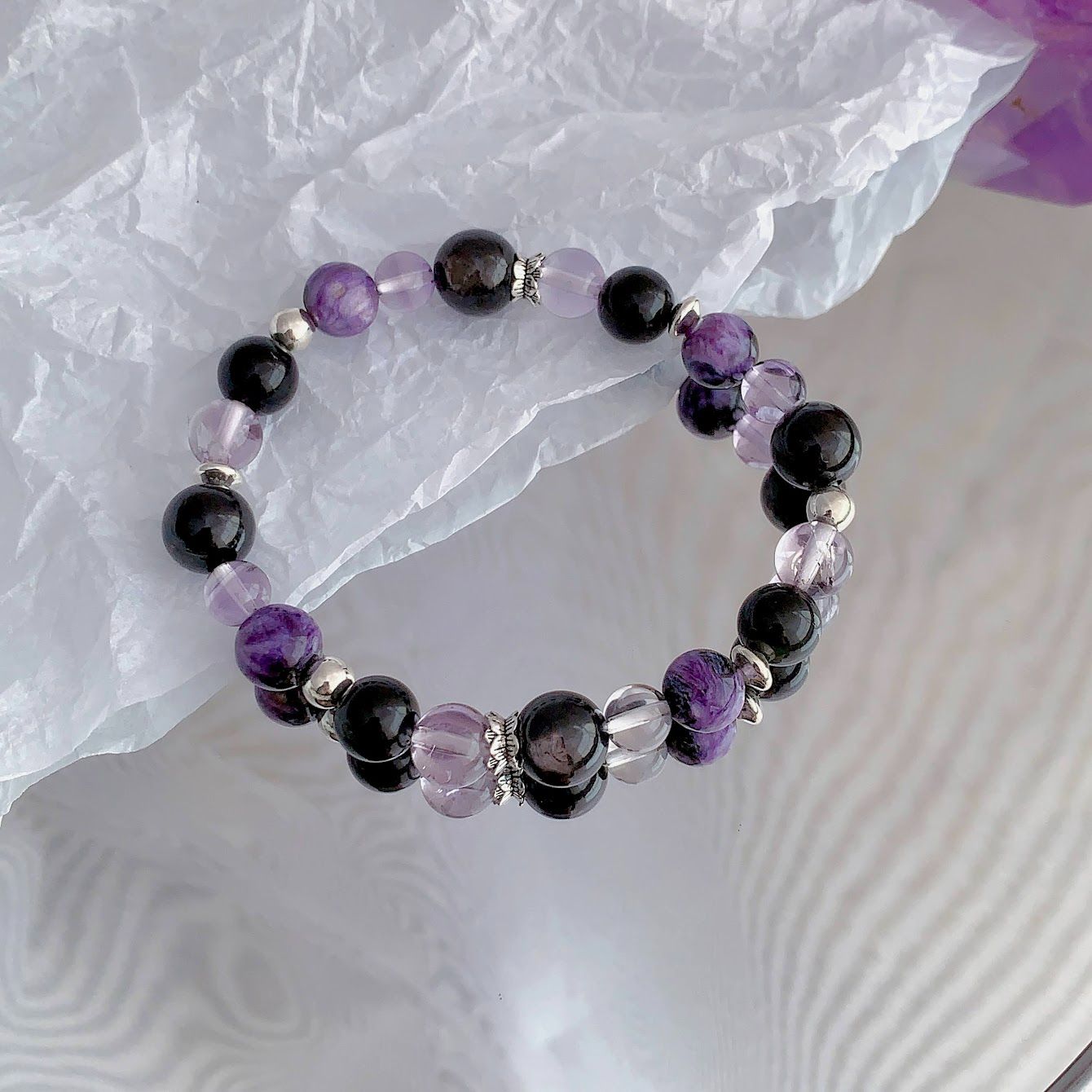 夢境之謎/ S925銀天然水晶能量手鍊/ 訂製設計