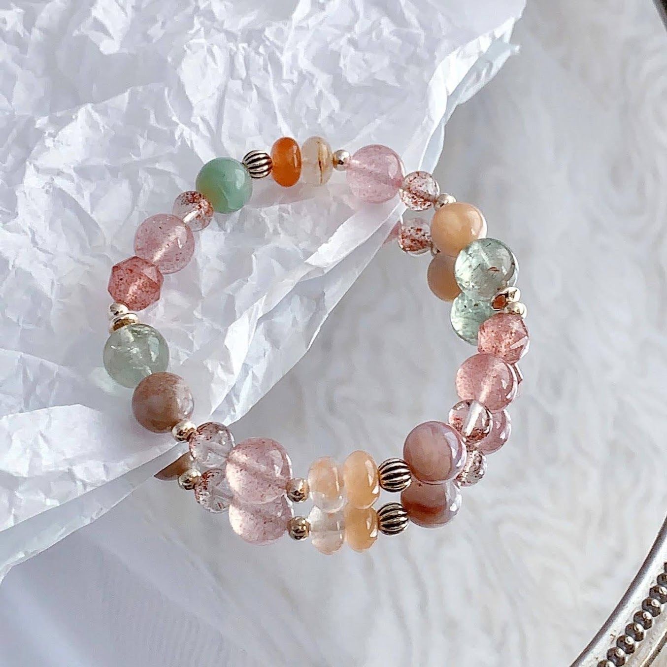 朵拉之戀/ S925銀天然水晶能量手鍊/ 訂製設計