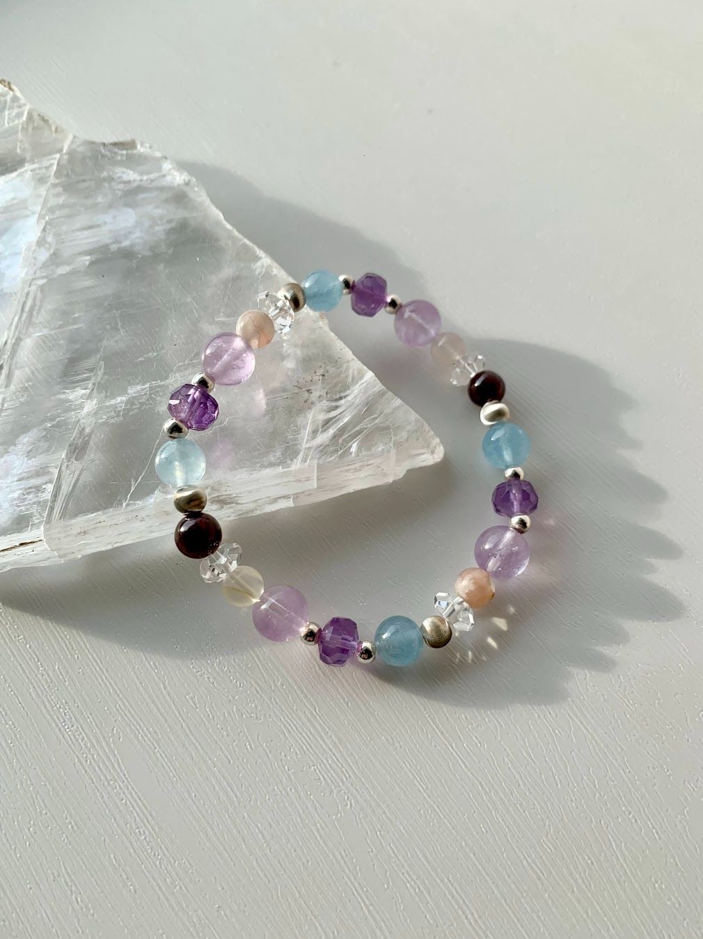 心中有愛花園系列-紫丁香沫藍/ 薰衣草紫晶、海藍寶 /訂製設計