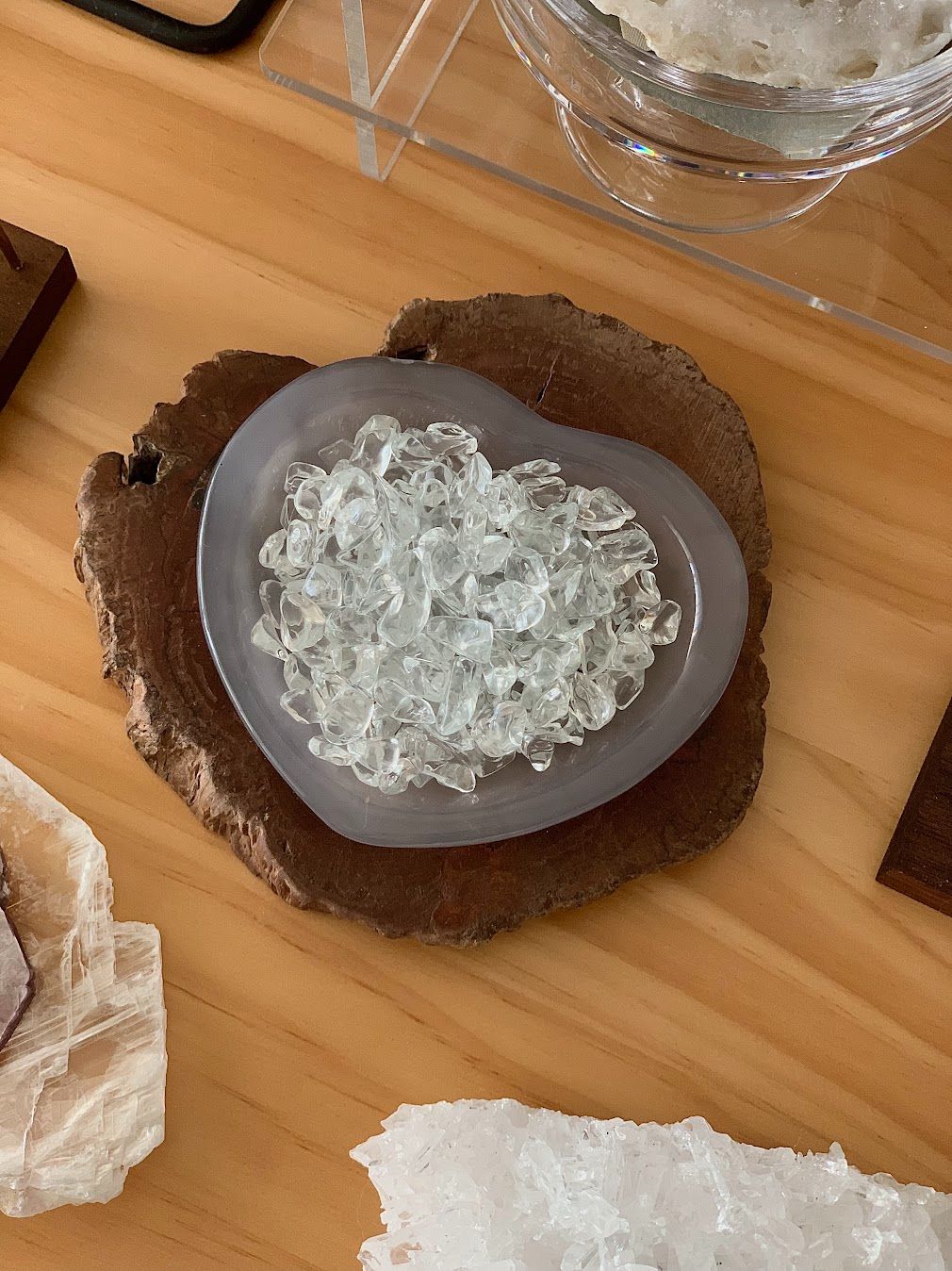 水晶淨化消磁/ 白水晶碎石/ 自然純淨/ 還原水晶能量