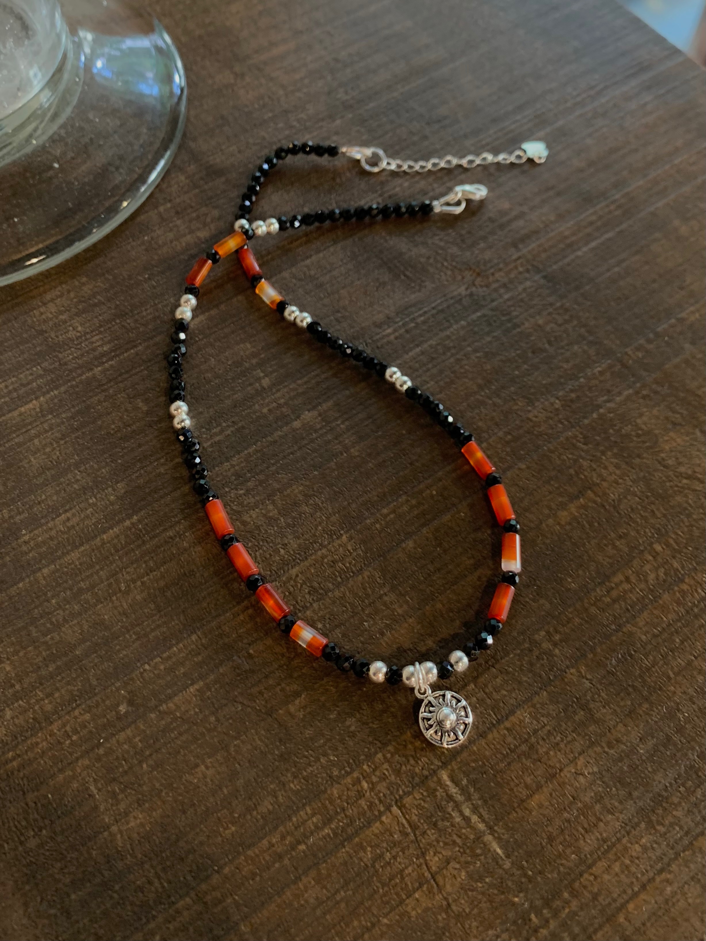 火焰/ 925銀天然水晶能量/ 手作項鍊/ 客製禮物