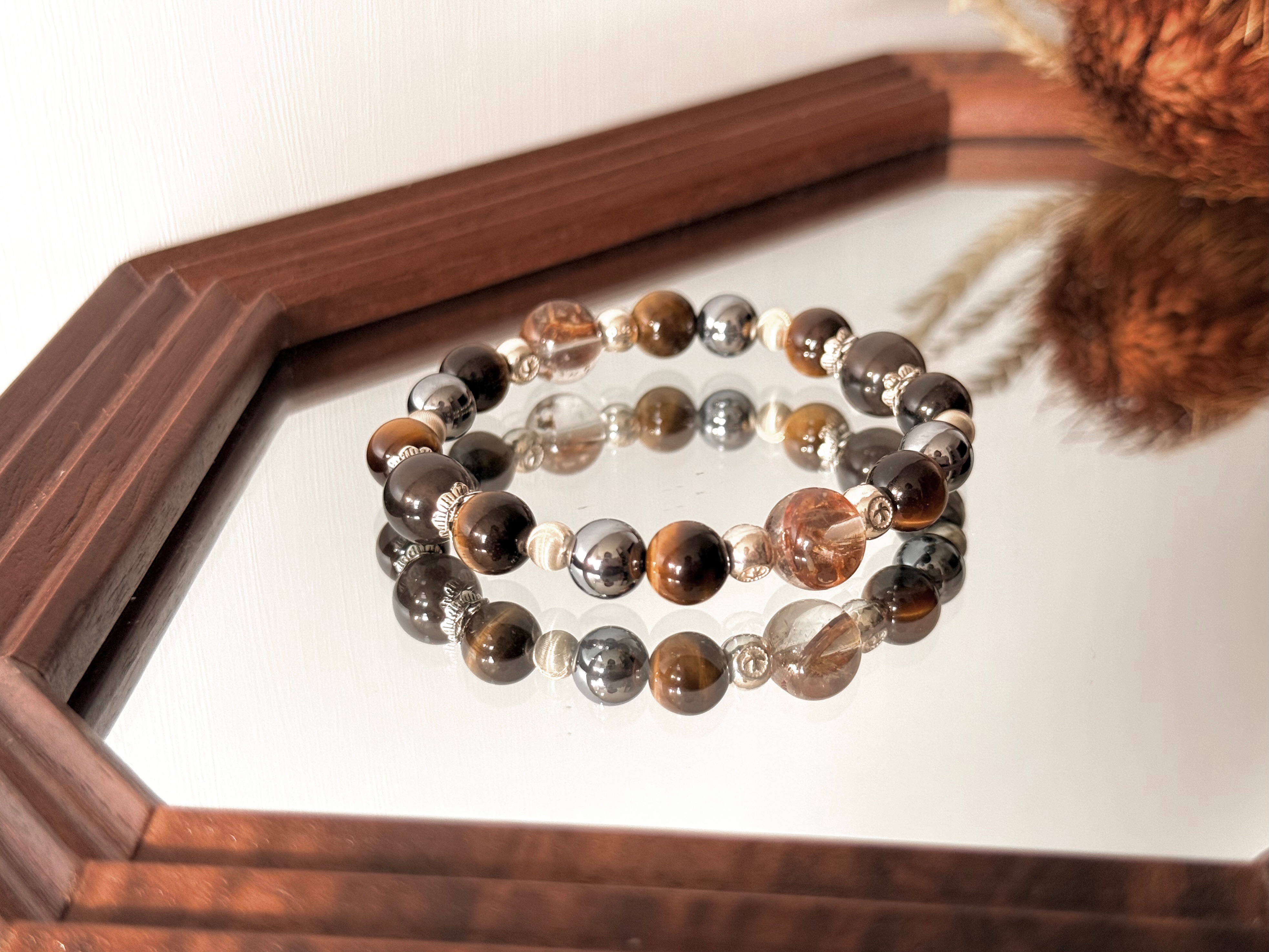 野栗/ S925銀天然水晶能量手鍊/ 設計款