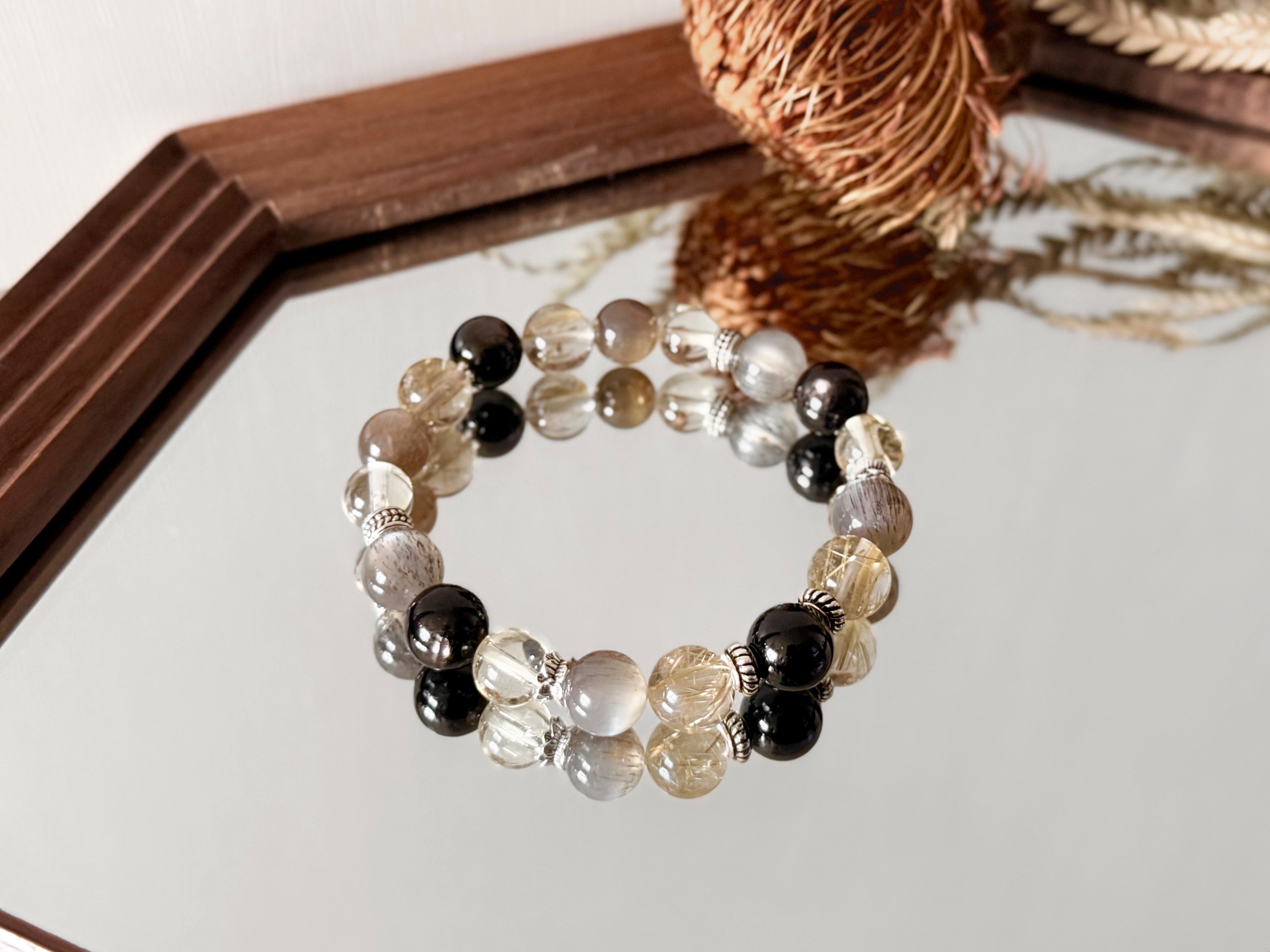 金耀豐盈/ S925銀天然水晶能量手鍊/ 設計款