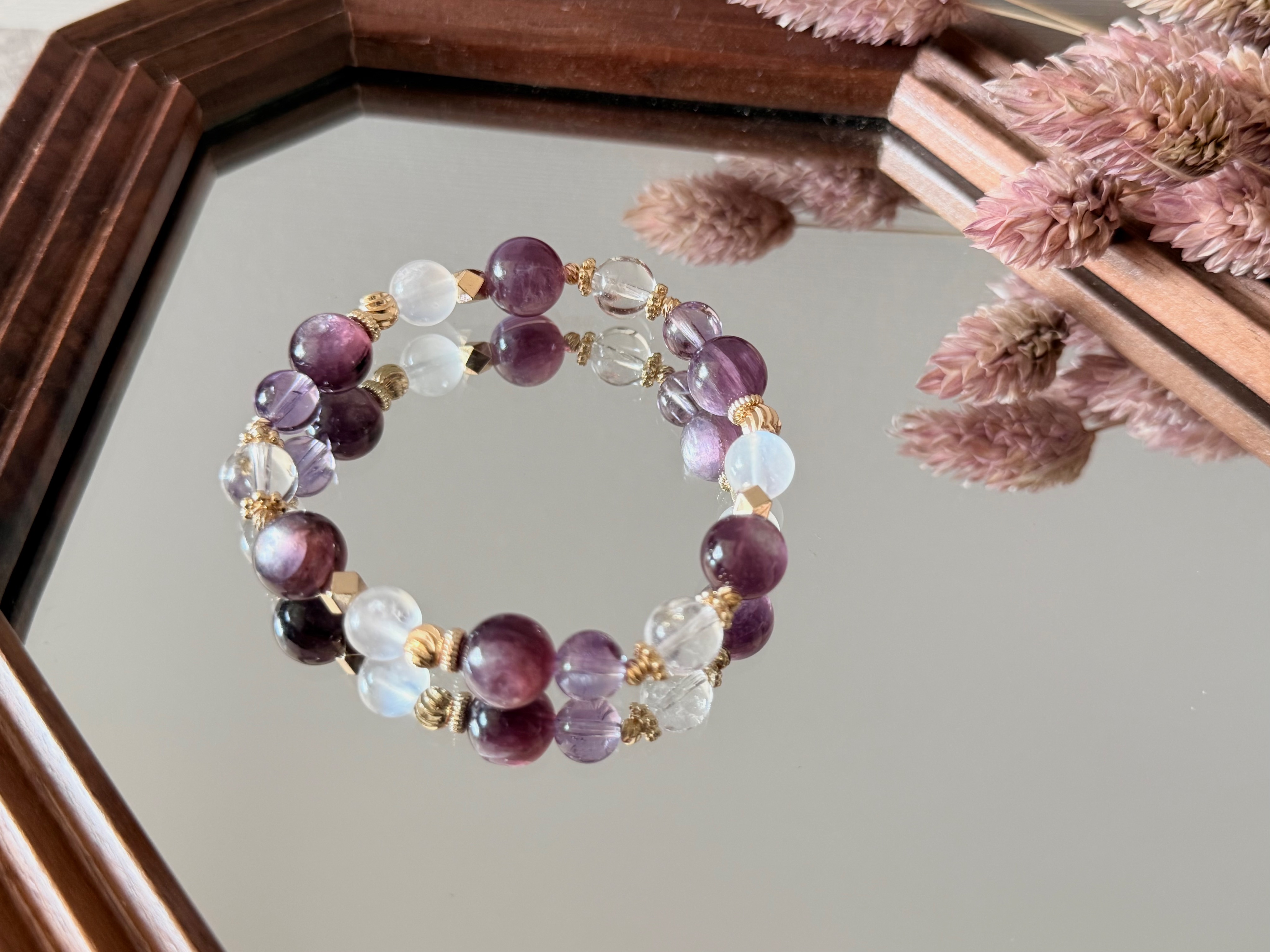 微醺時光/ 14K金天然水晶能量手鍊/ 設計款