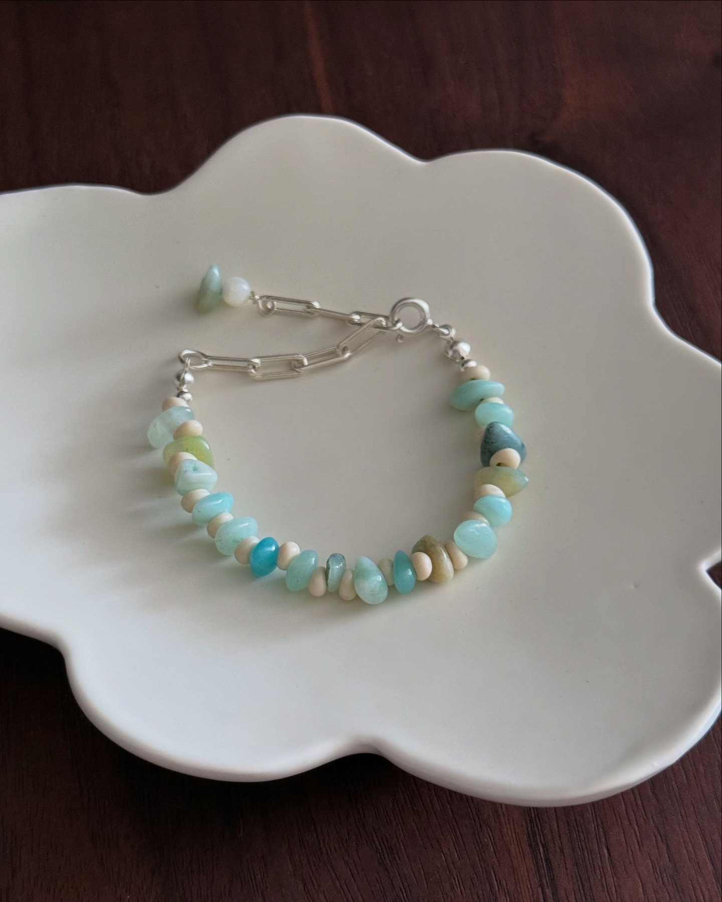 島嶼/ S925銀天然水晶能量手鍊/ 設計款