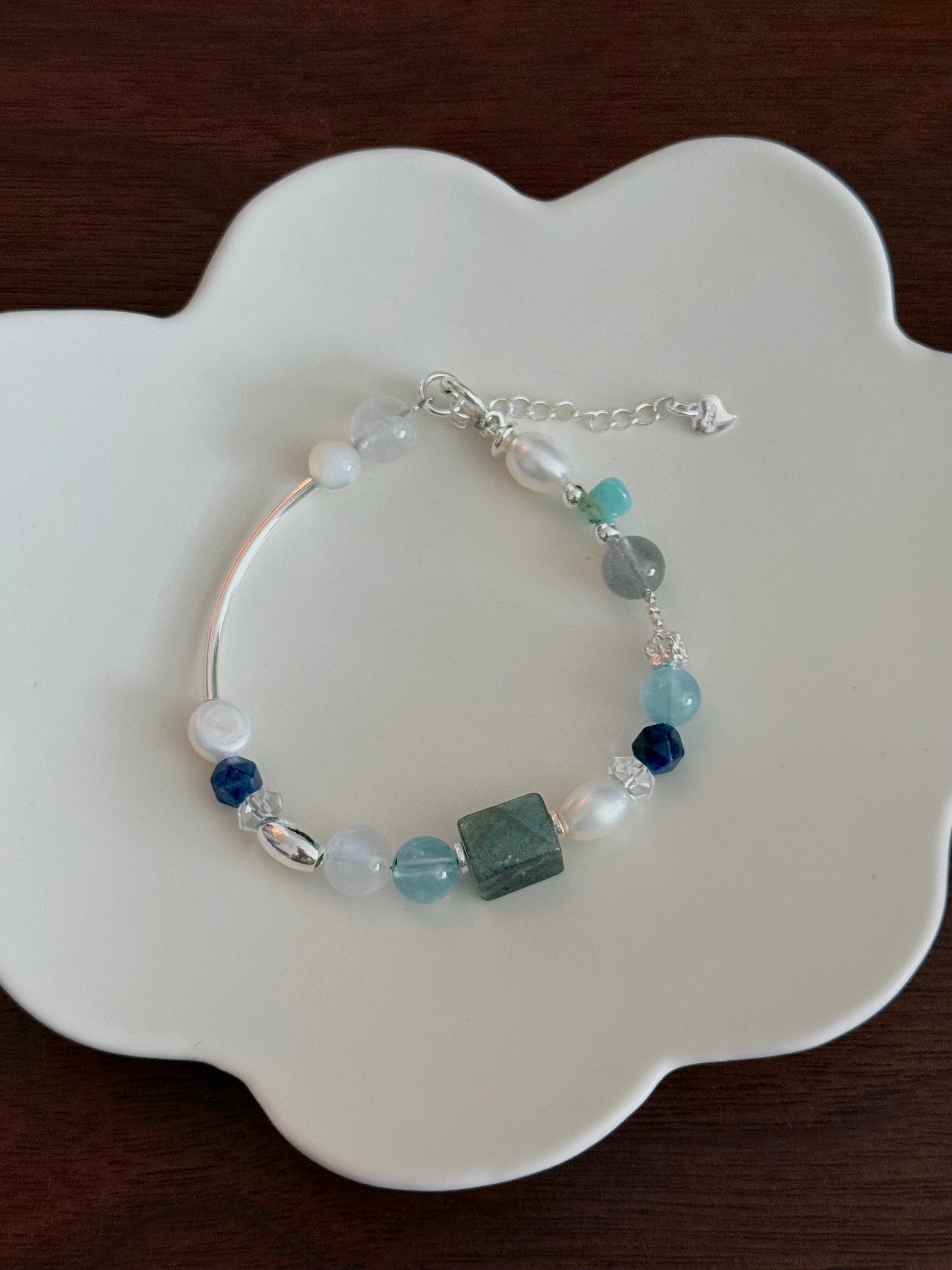 南國/ 925純銀天然水晶能量手鍊/ 設計款