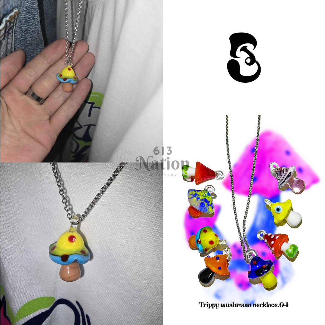 [BND] LEEHAN同款Trippy mushroom necklace.04
