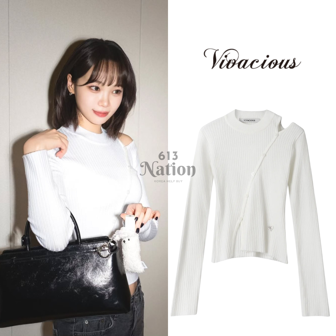 [LS] 采源同款Esme Hole Button Knit