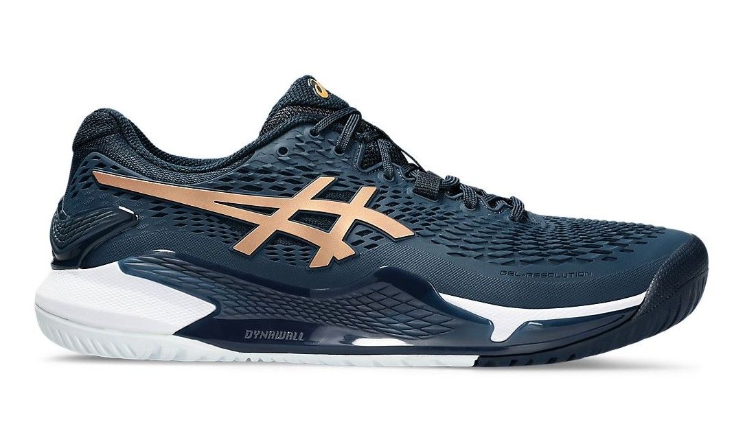 Asics 網球鞋 Resolution 9 （法國藍/金） 1041A468-960