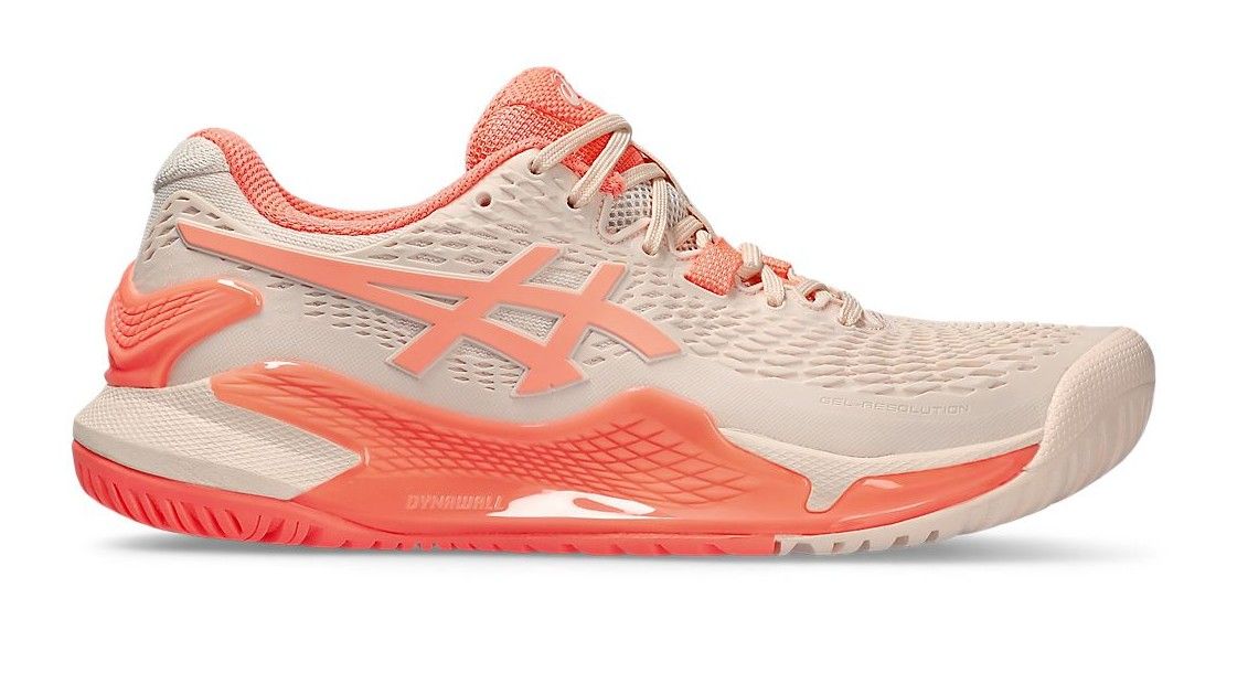 Asics 網球鞋 Resolution 9 （粉橘） 1042A208-700
