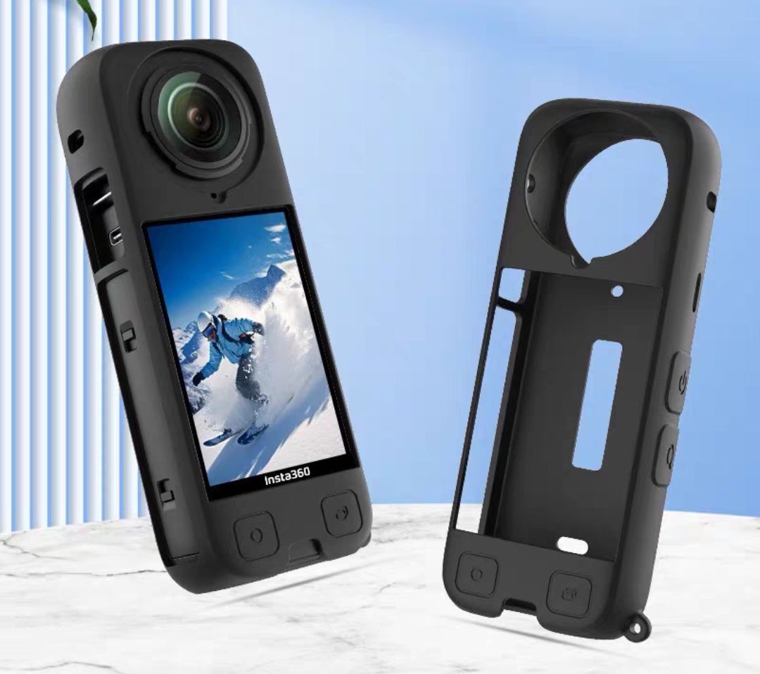 INSTA360X4 副廠鏡頭矽膠保護套 機身矽膠套