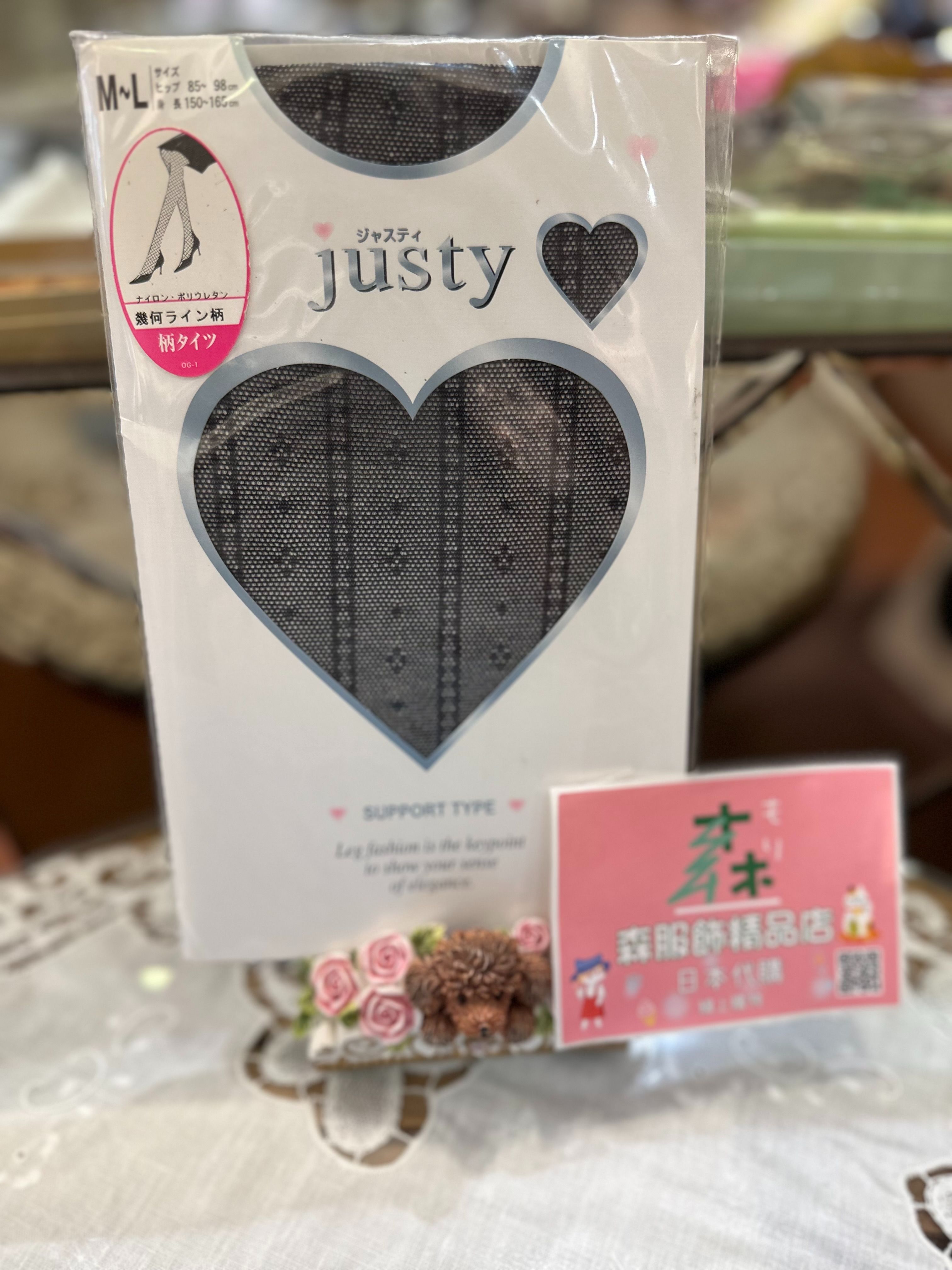 2款:日本製幾何直線條小花紋 透膚黑絲襪 / 蝴蝶結大菱文格 M~L