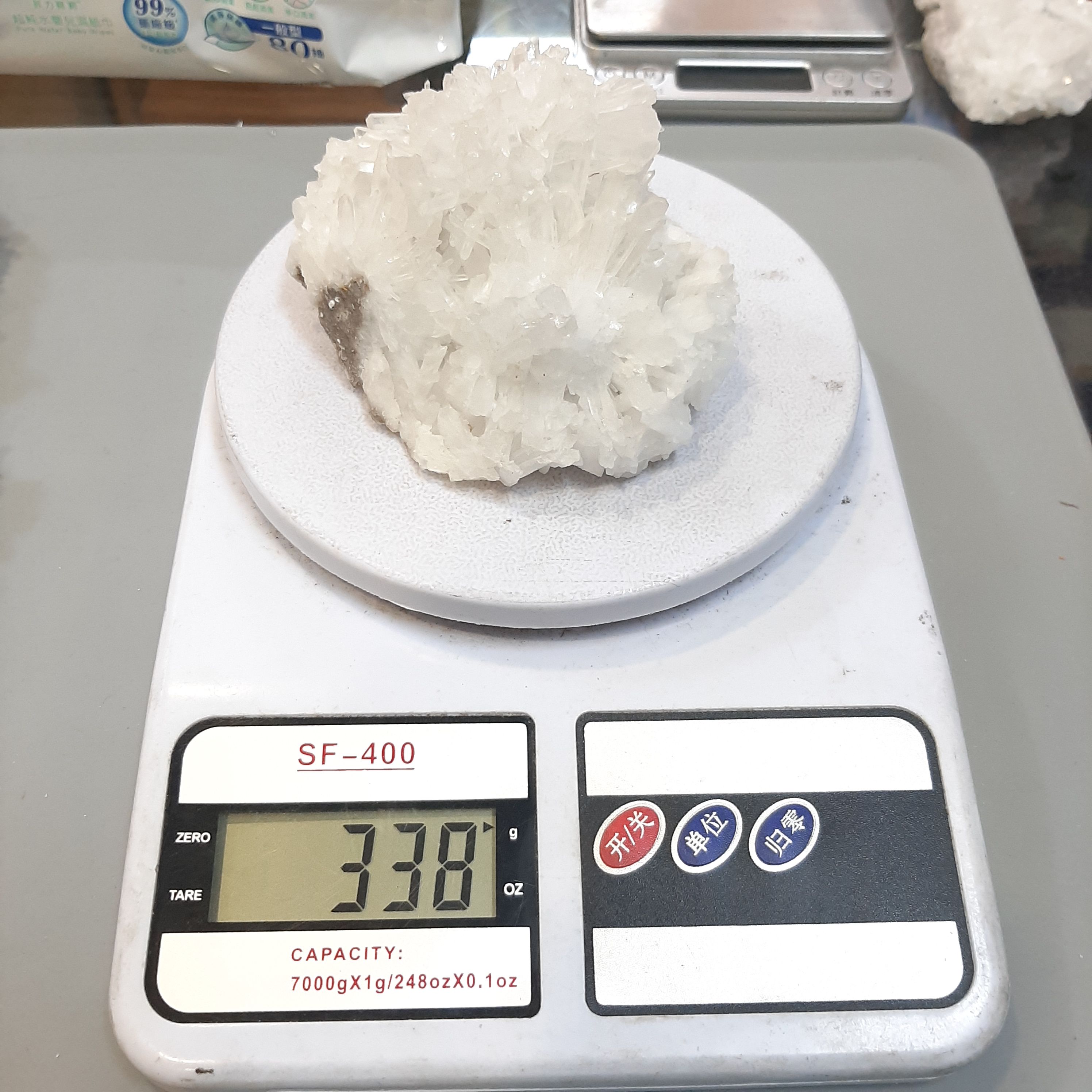 白水晶簇338公克