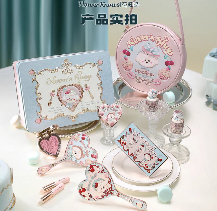 【預購】Flower Knows花知曉奈娃小舖 奈娃鏡子/佩琪手鏡/手持鏡＆唇泥棒＆佩琪側背包/圓餅包＆馬口鐵盒/餅乾盒