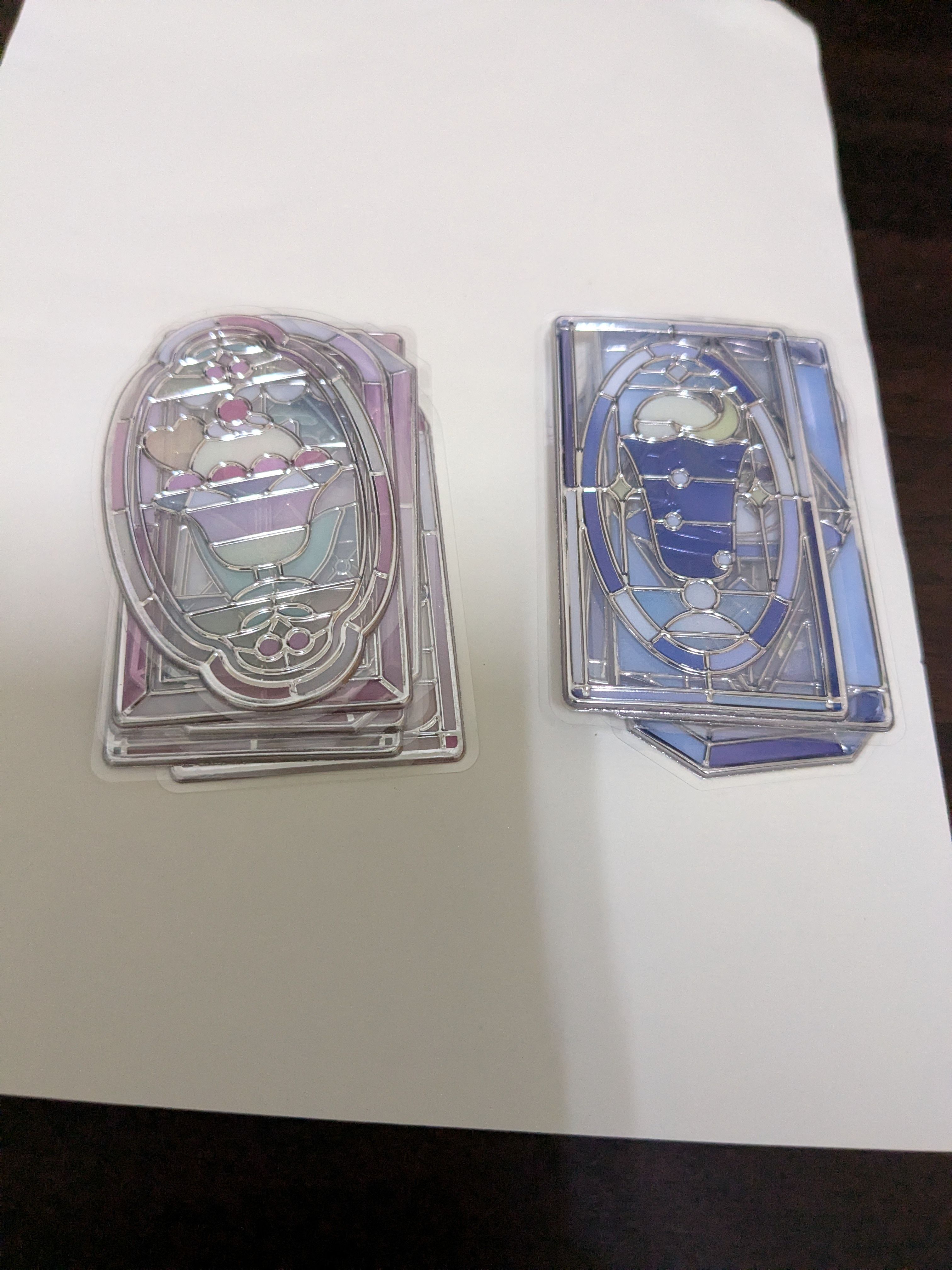 日本Q-lia立體浮雕風透明塑膠貼紙分裝