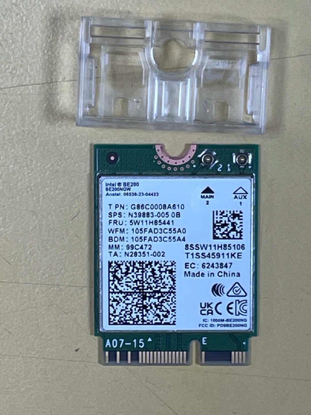 Intel BE200 無線網卡 WIFI-7 M.2