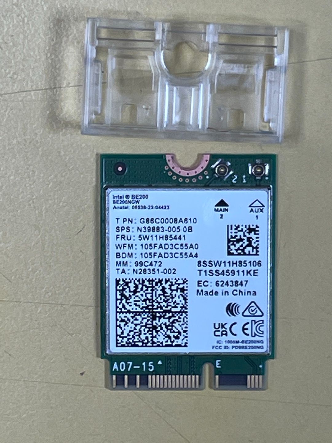 Intel BE200 WiFi7 無線網路卡