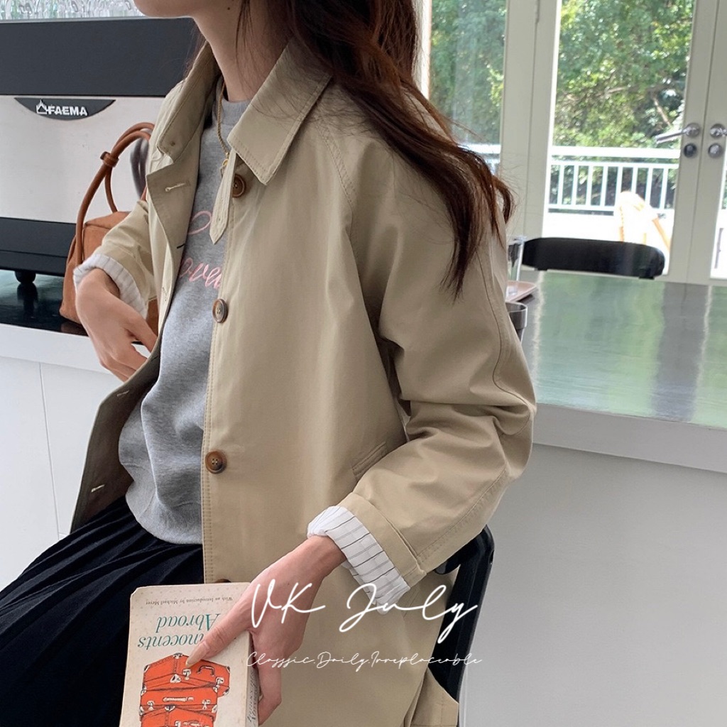 𝑽𝑲 𝑱𝒖𝒍𝒚｜經典英倫風衣外套（4 colors）