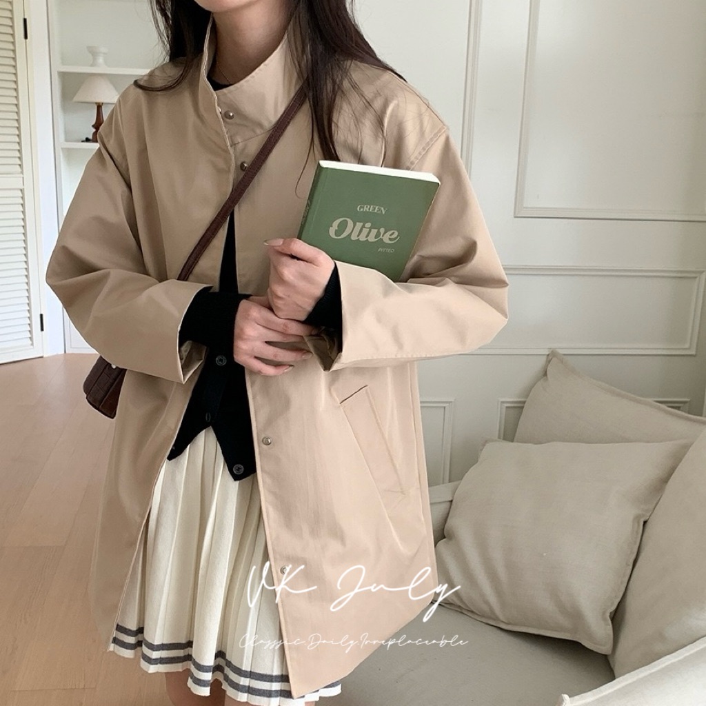 𝑽𝑲 𝑱𝒖𝒍𝒚｜防風立領風衣外套（2 colors）