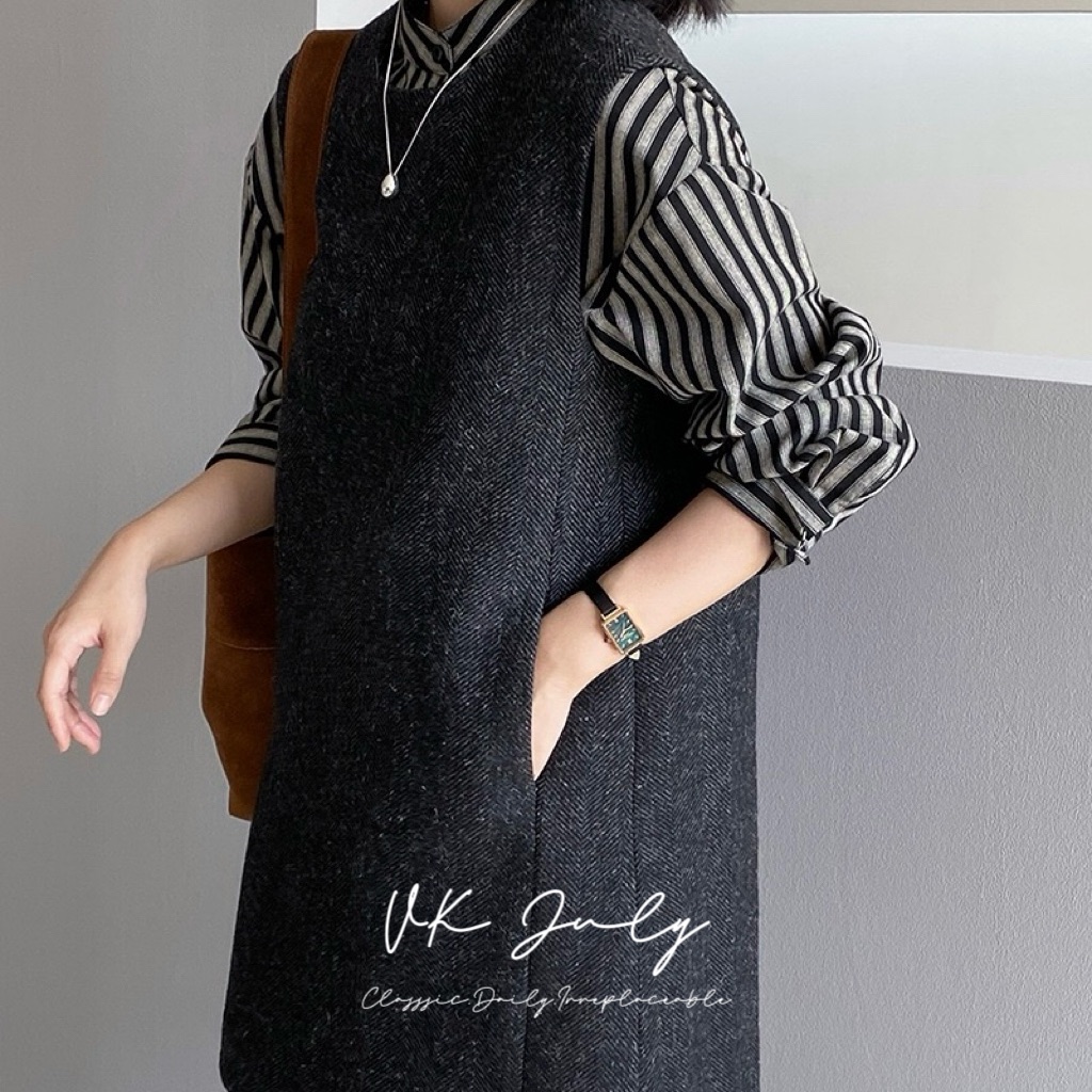 𝑽𝑲 𝑱𝒖𝒍𝒚｜極簡高質感羊毛連身裙