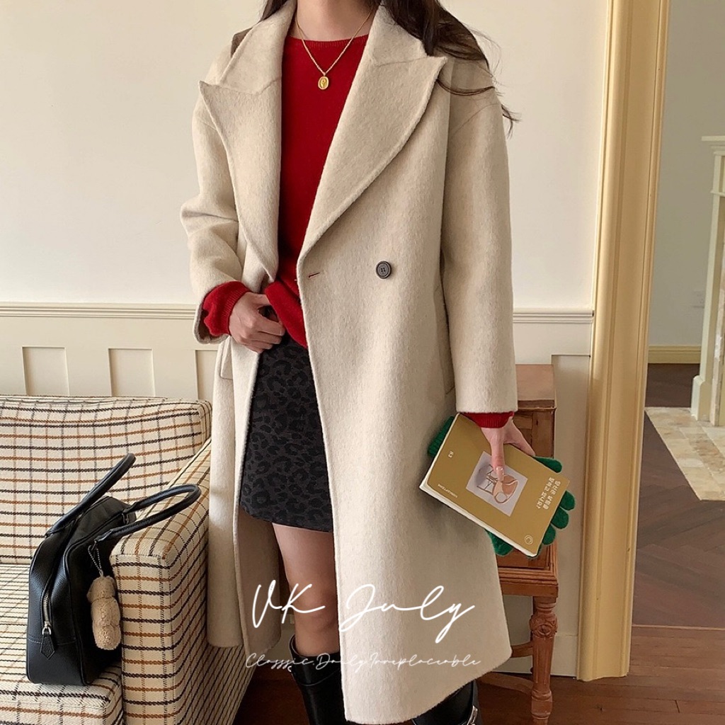 𝑽𝑲 𝑱𝒖𝒍𝒚｜歐膩2 way大翻領羊毛大衣（3 colors）