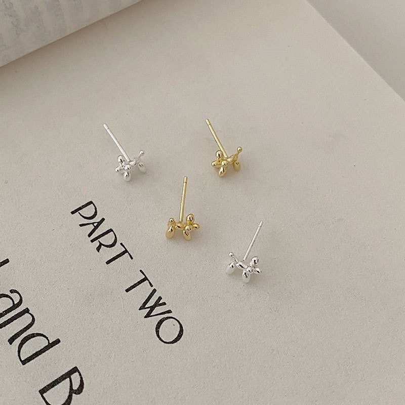 預購💗𝟗𝟐𝟓純銀 氣球狗狗造型耳環
