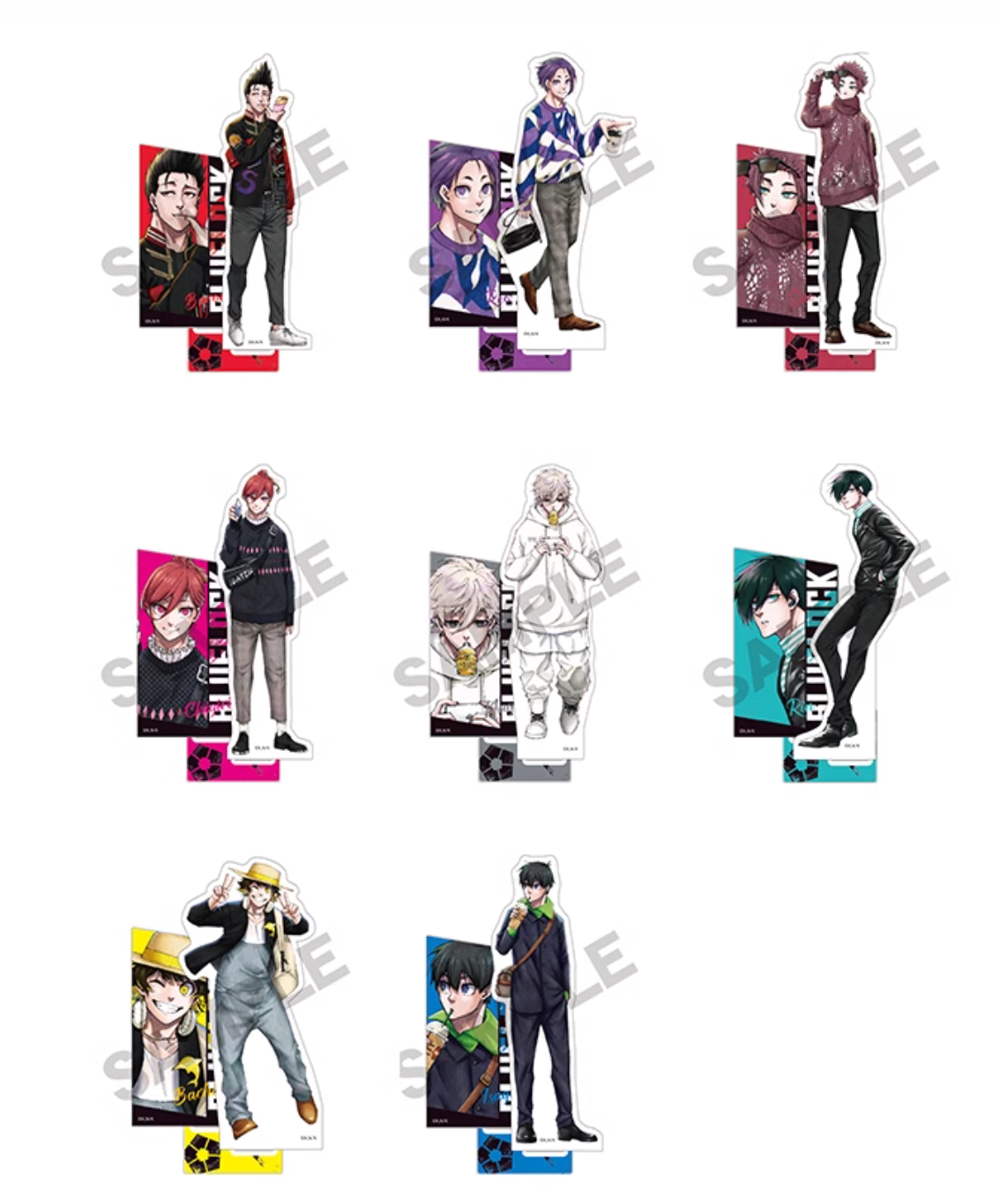 現貨 藍色監獄 CRUX 水彩原畫 私服立牌