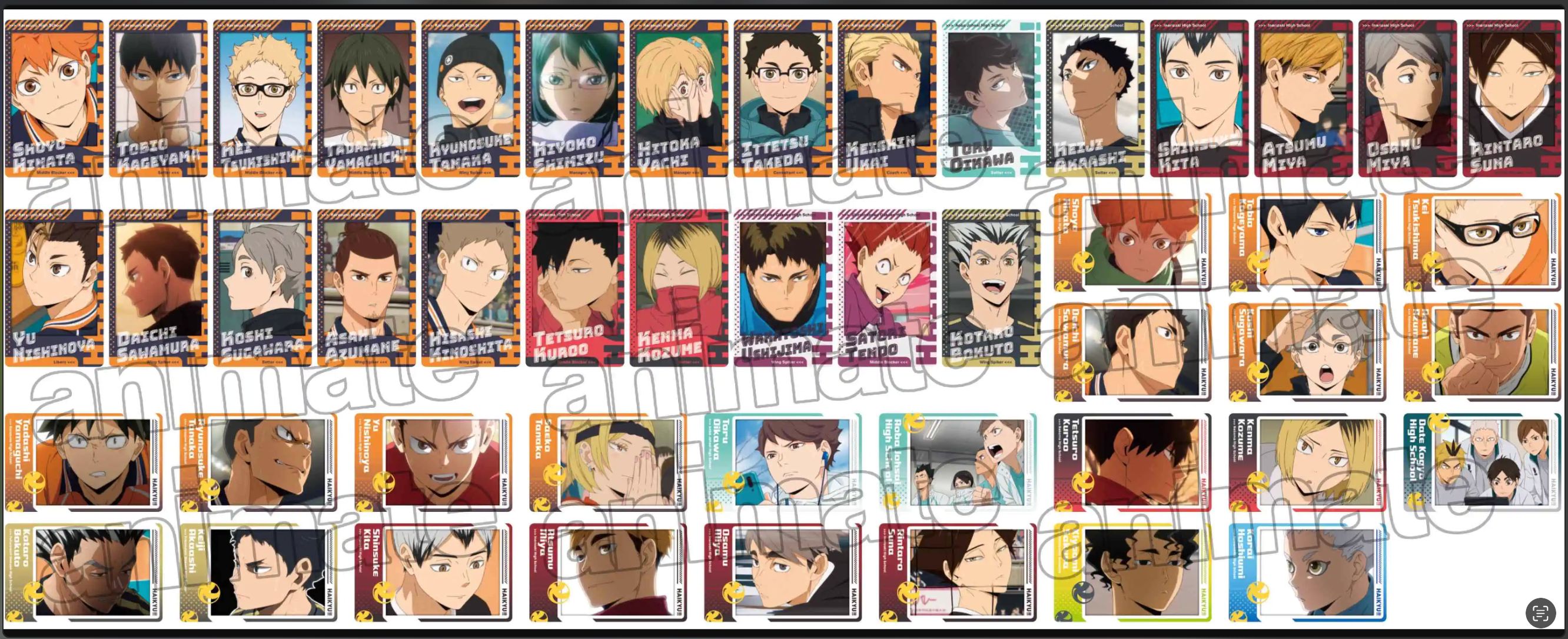 現貨 排球少年 拍立得 第一彈 （一包三張）