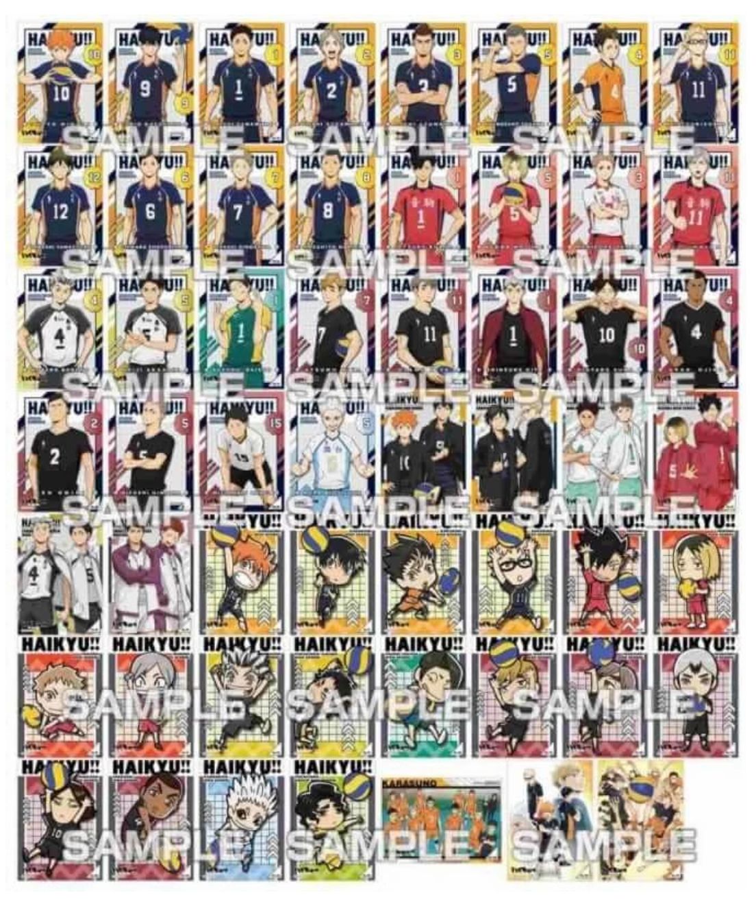 現貨 排球少年 角色透卡 第二彈