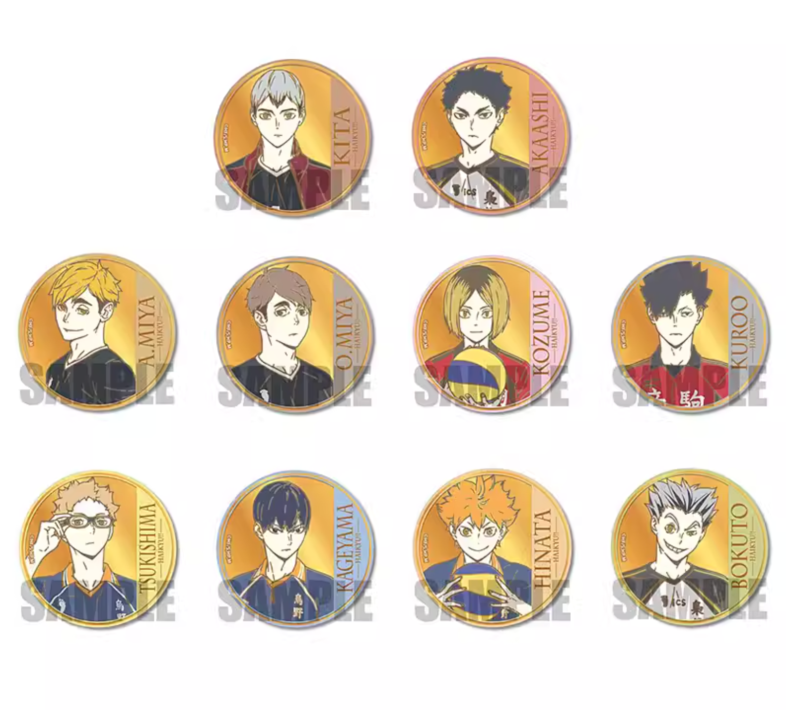 現貨 排球少年 BH金牌風徽章 再販 售完不補