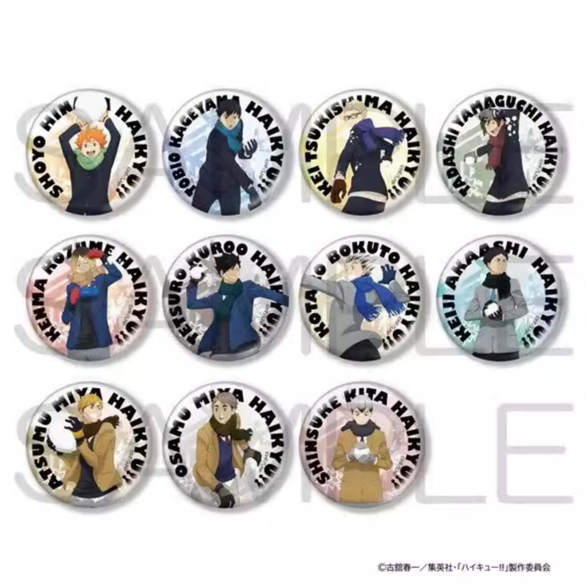 現貨 排球少年 新玩雪徽章