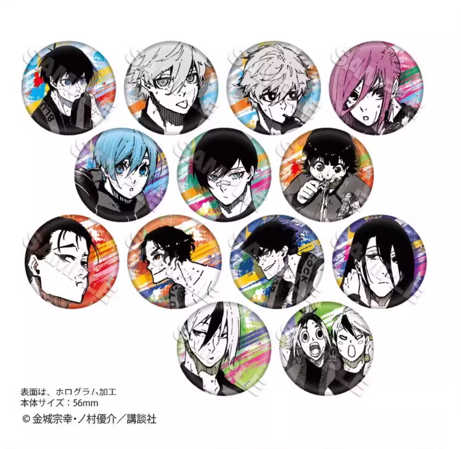 現貨 藍色監獄 原畫玻璃閃 vol.3