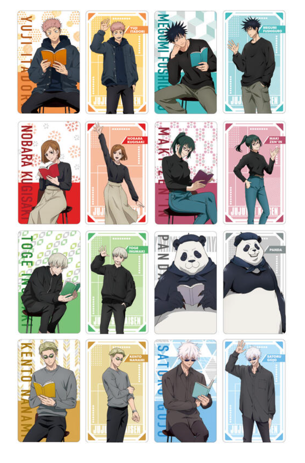 現貨 咒術迴戰 讀書主題 寫真卡