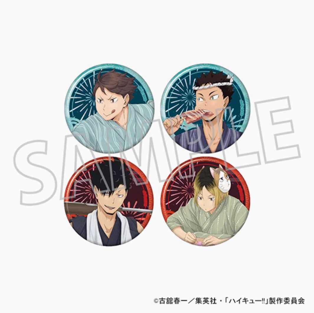 現貨 排球少年 浴衣和紙 徽章