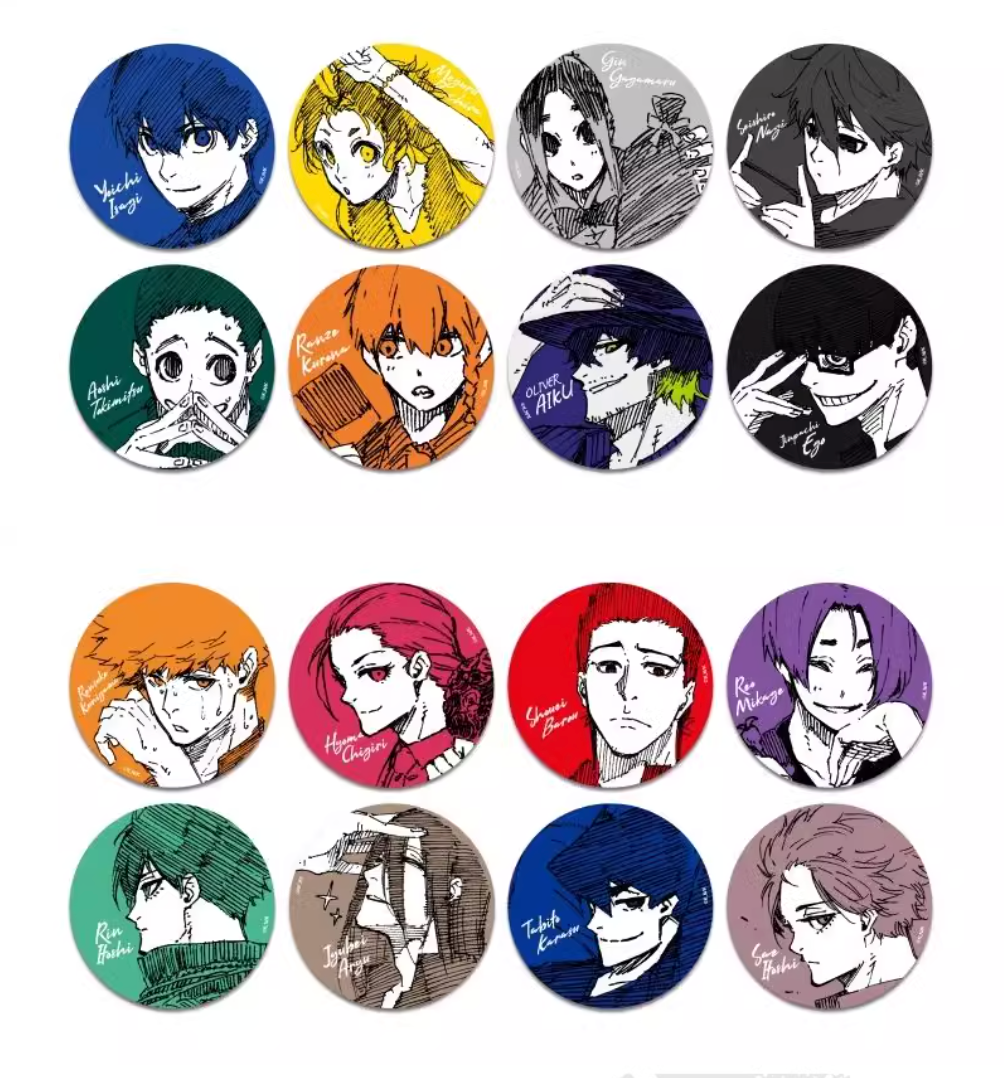 現貨 藍色監獄 電眼金屬 盲抽 徽章