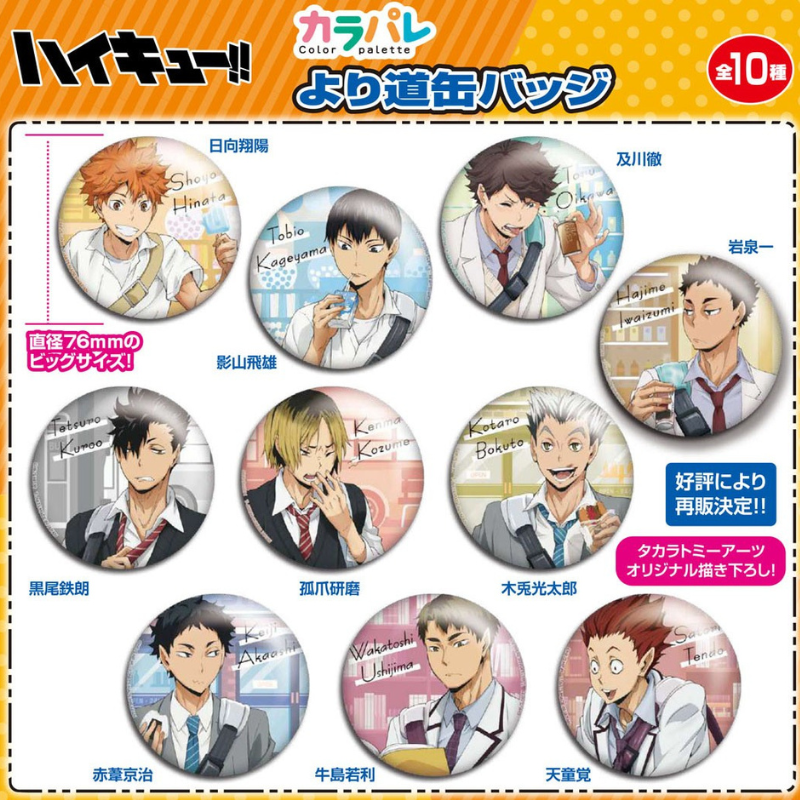 現貨 排球少年 下校 徽章